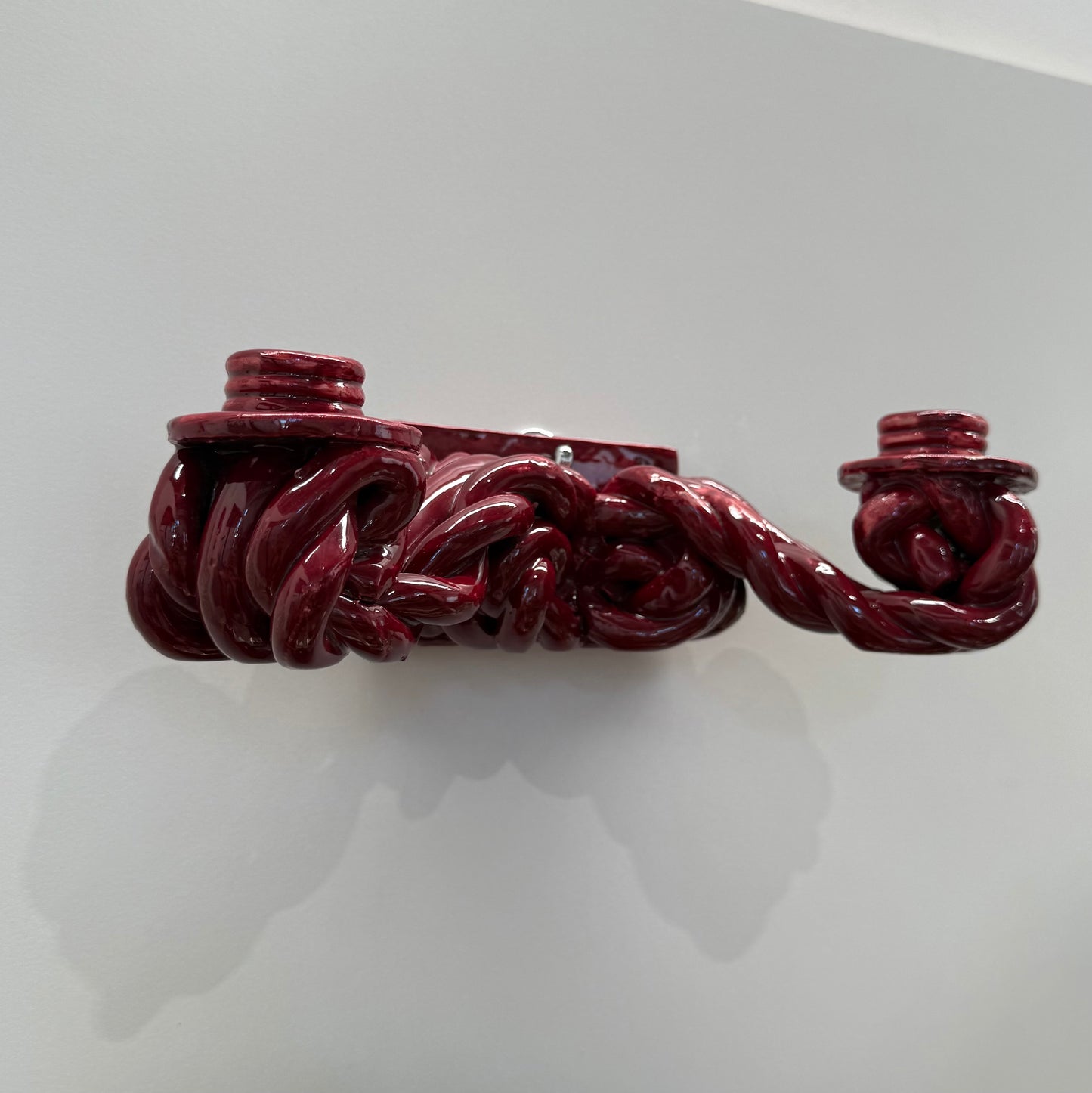 French Ceramic Wall Candle Holder