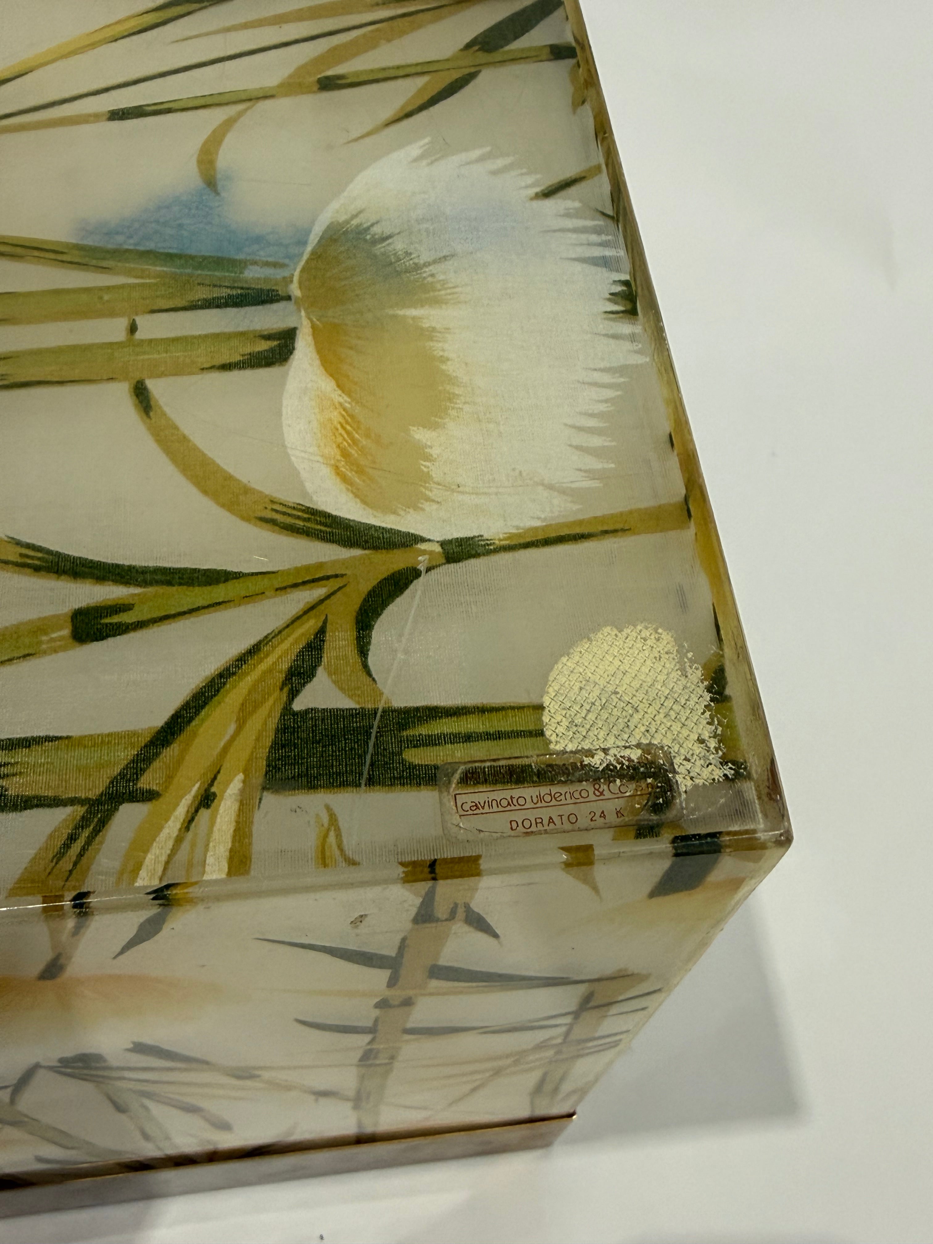 Vintage Italian Perspex Basket