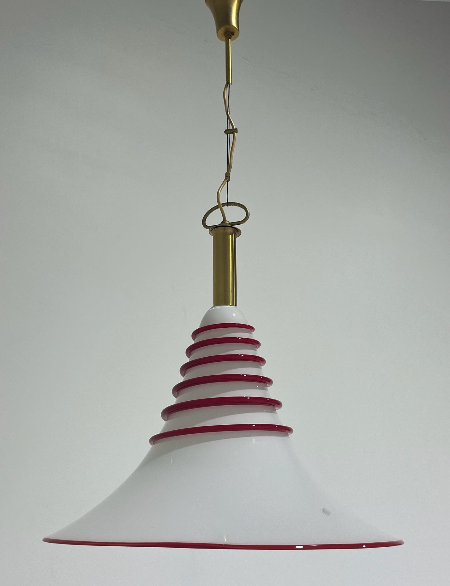 Large Murano Cone Pendant Light by La Murrina