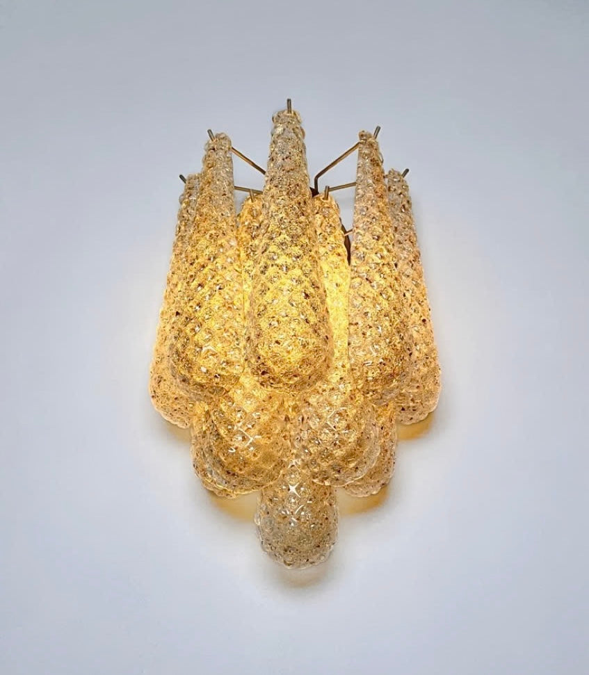 Pair of Murano Glass Wall Lights