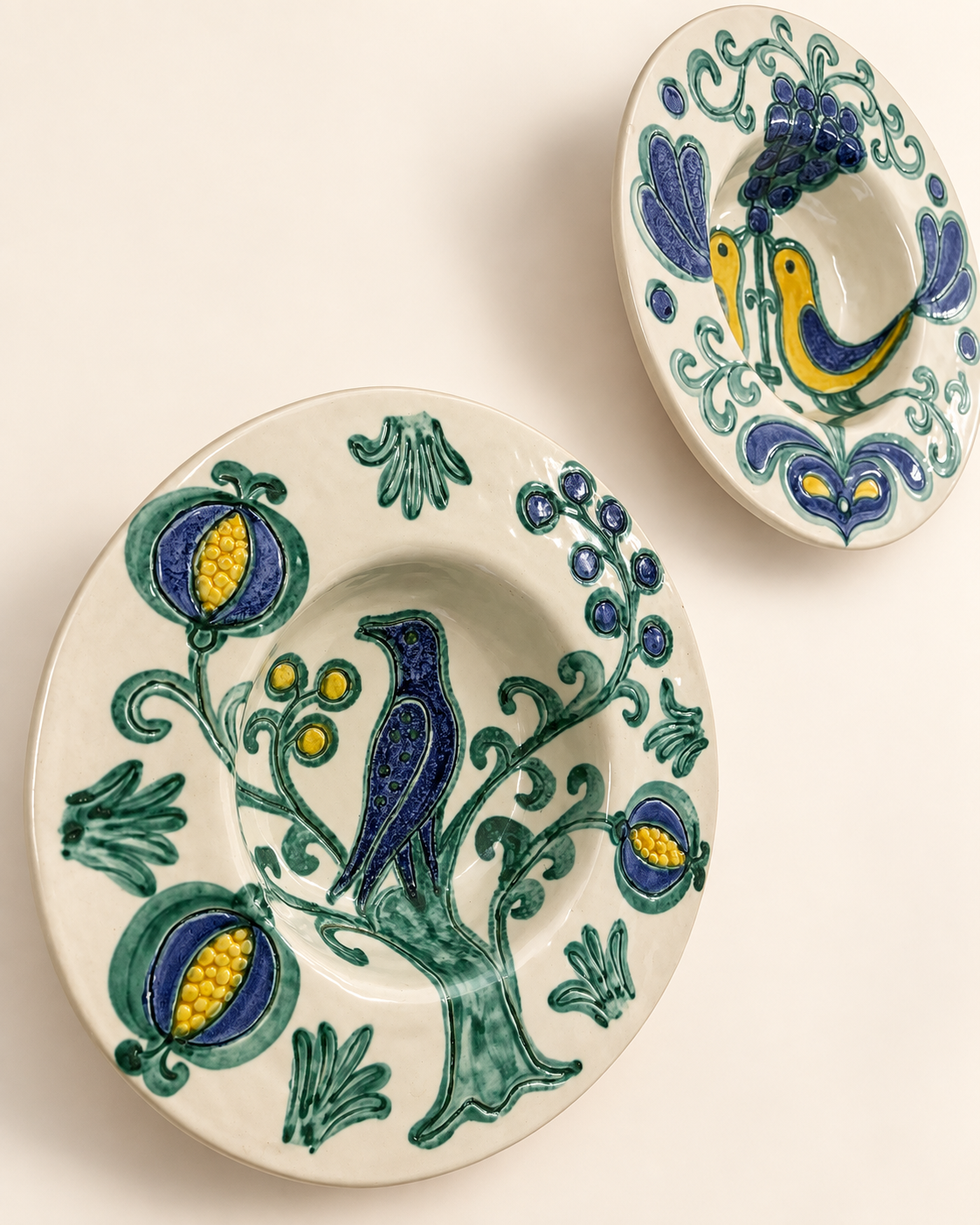 Italian South Tyrolian Ceramic Wall Plate