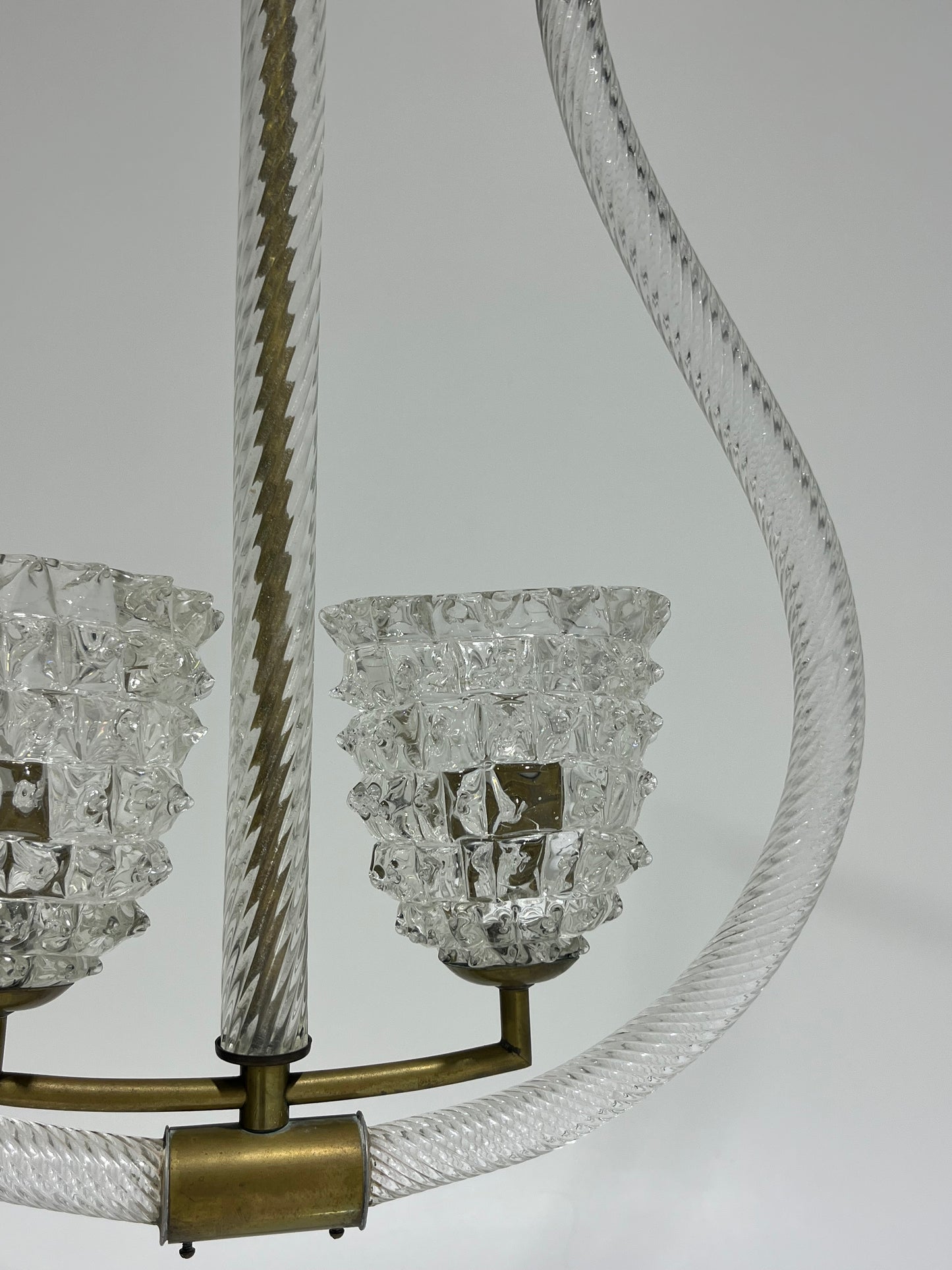 1940’s Murano Double Rostrato Pendant by Barovier