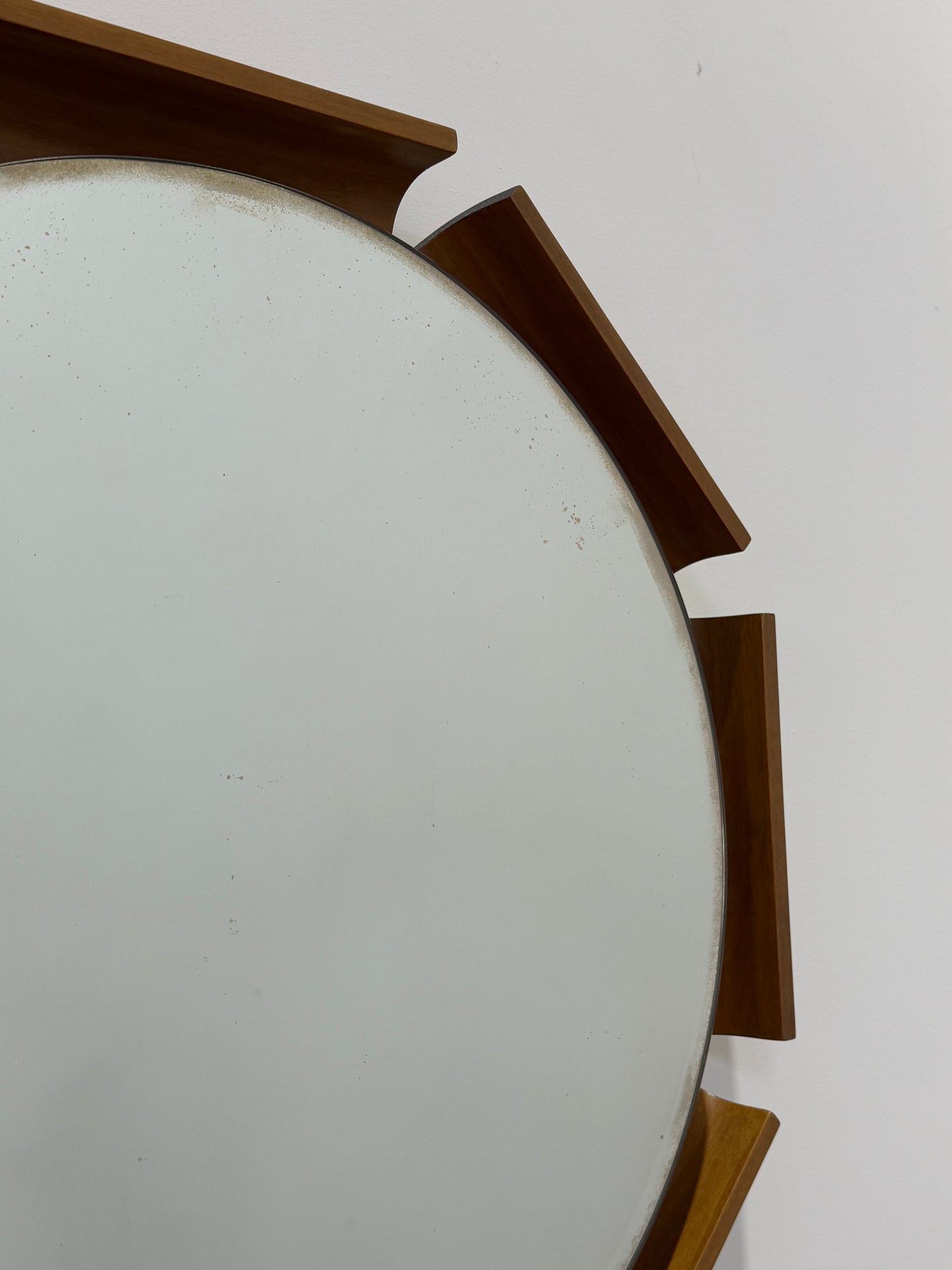 1950’s Italian Rosewood Mirror by ISA Bergamo