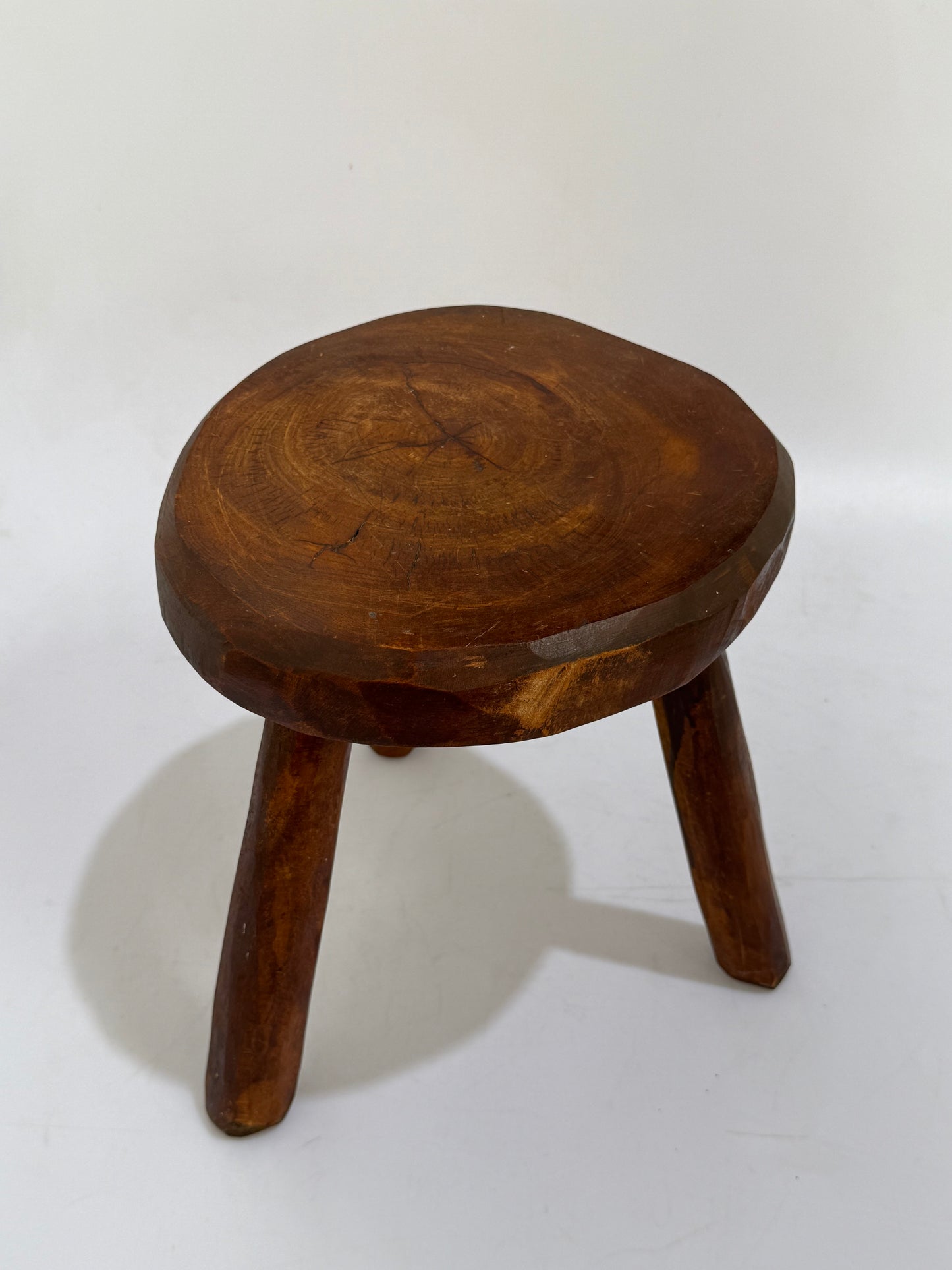 Vintage French Brutalist Tabouret - Two Available