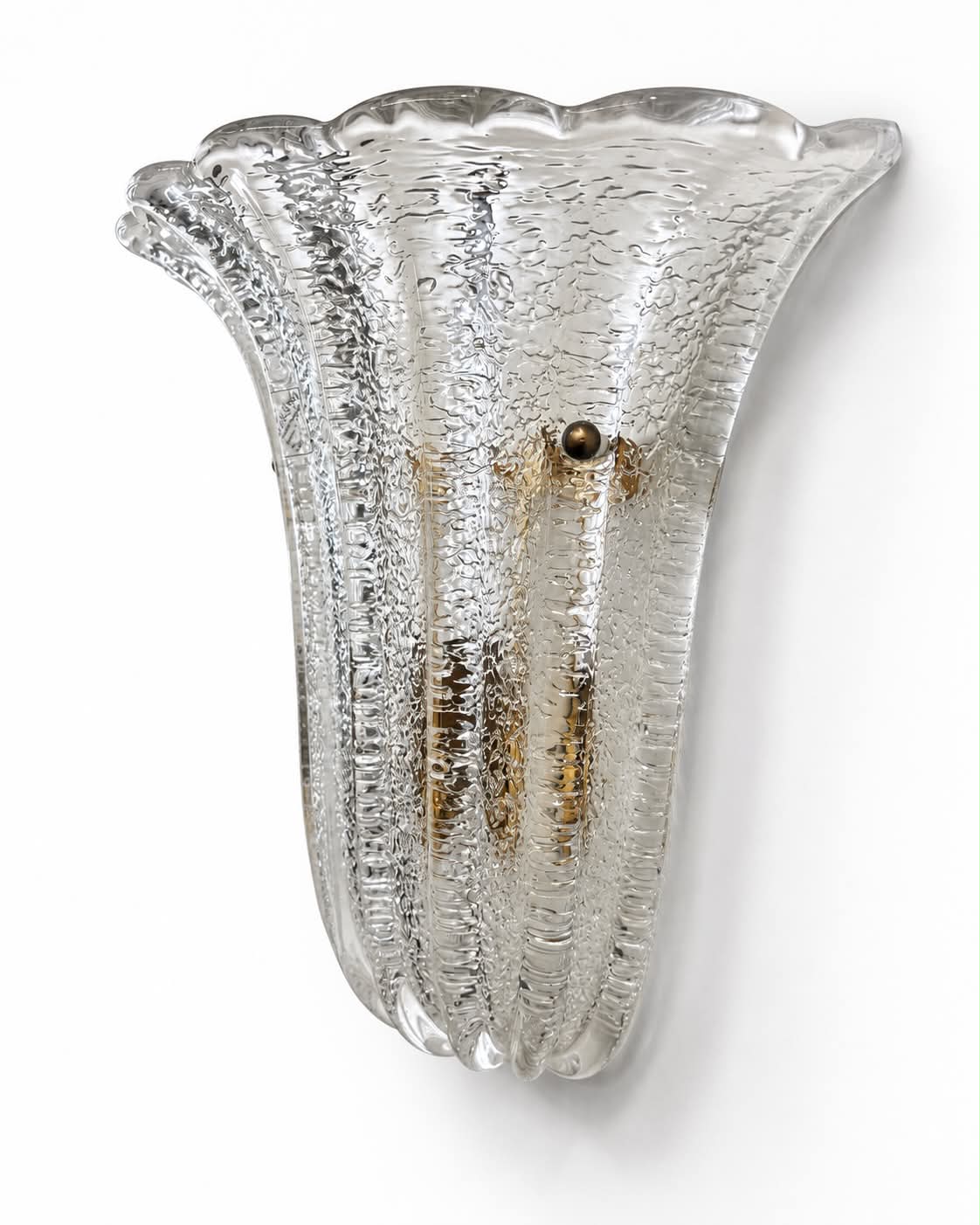 Vintage Murano Scalloped Wall Light - Three Available