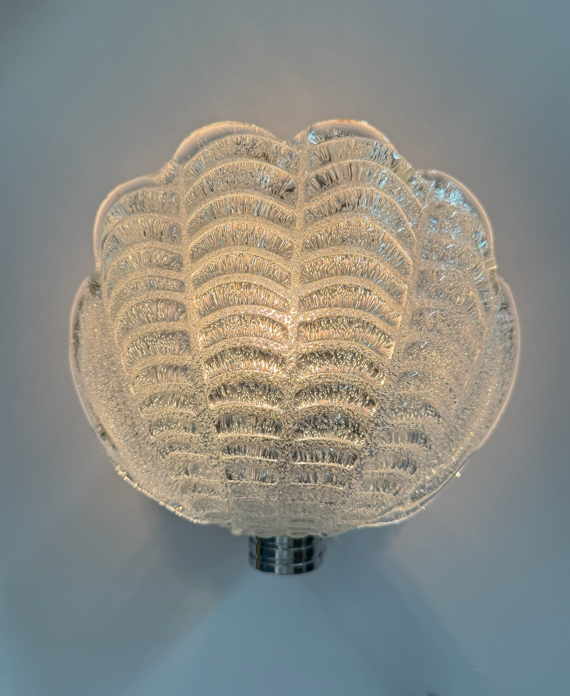 Murano Glass Shell Wall Light - Three Available