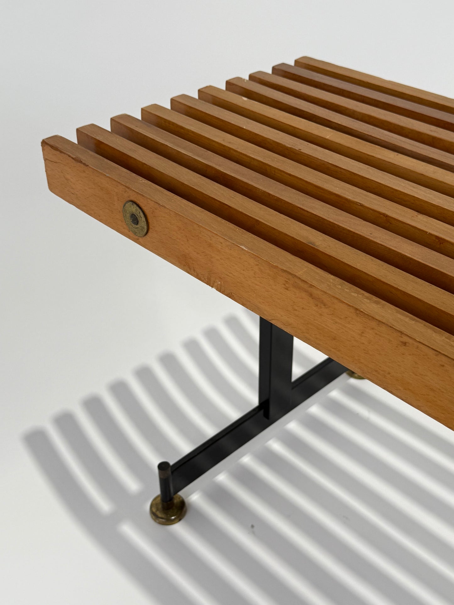 Vintage Italian Teak Bench