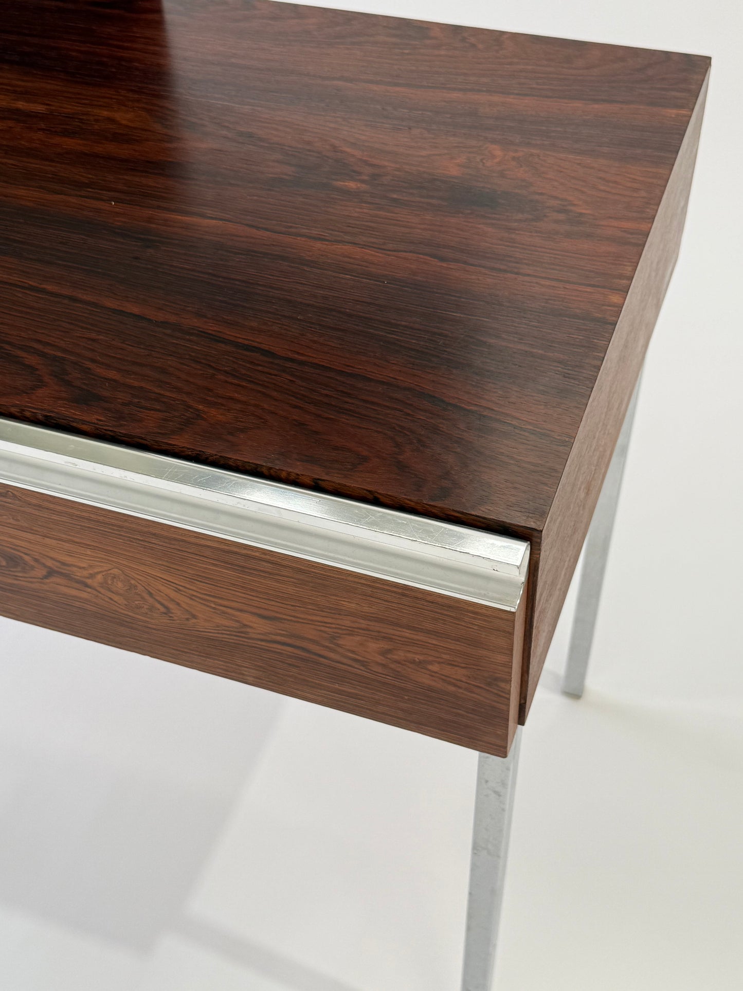 Vintage Rosewood & Chrome Dressing Table