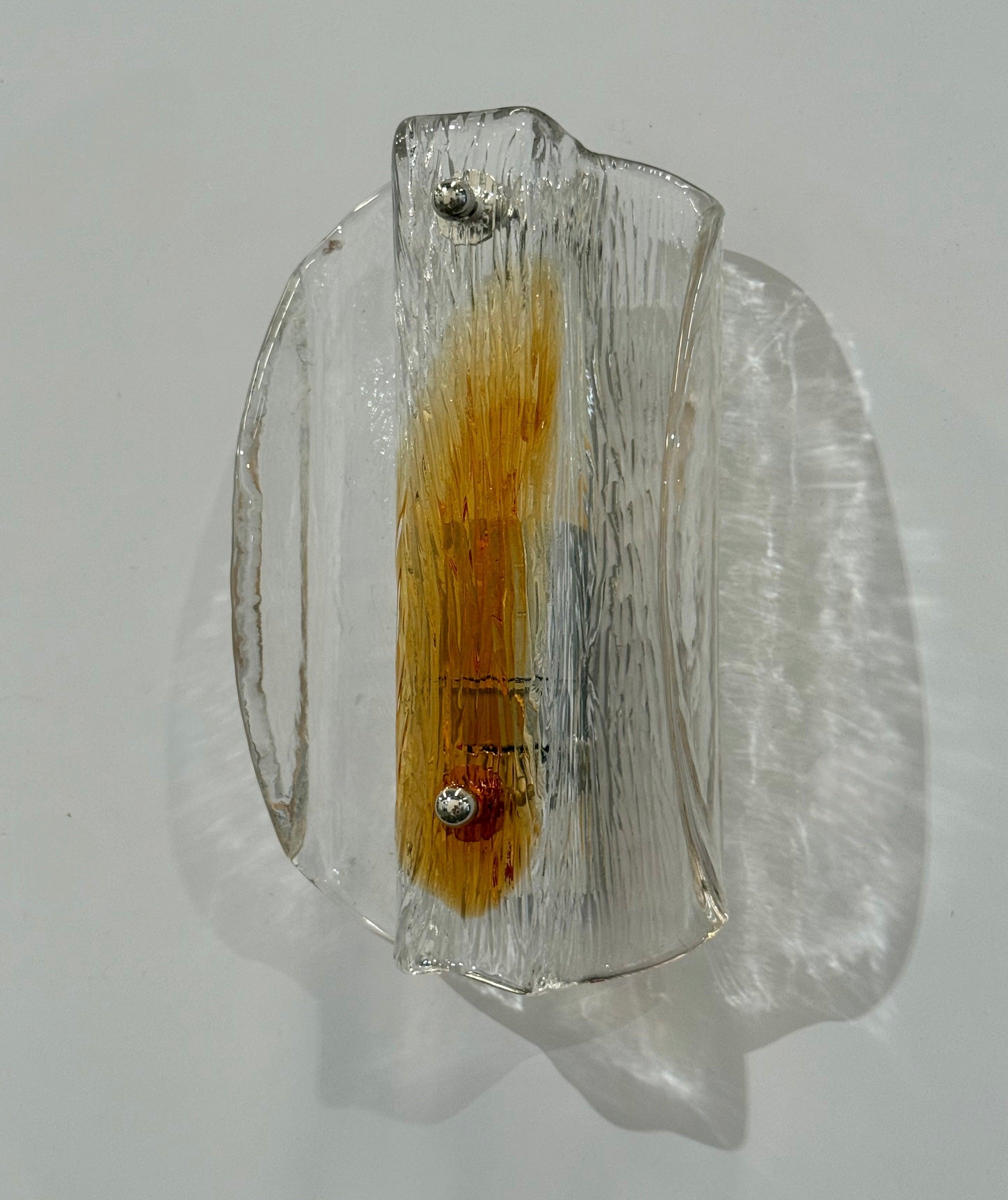 Pair of 1970’s Murano Wall Lights by Mazzega