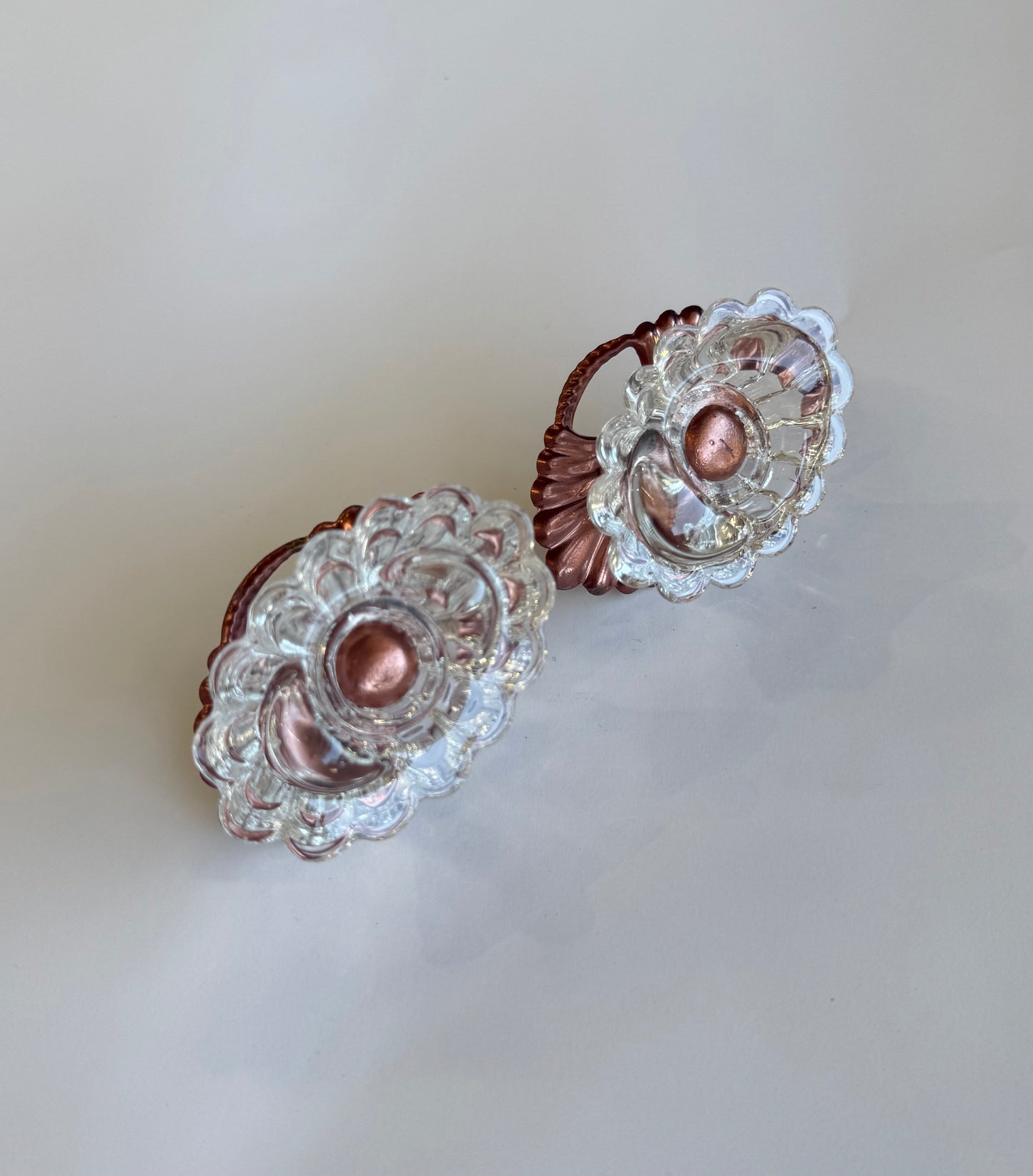 Italian Glass Drawer/Door Pulls - 1 Available