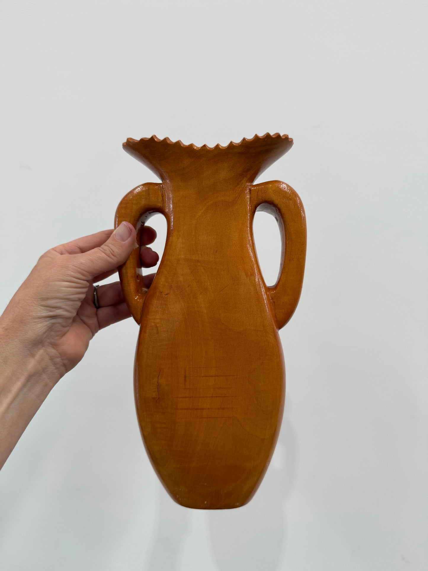 Vintage Timber Vase
