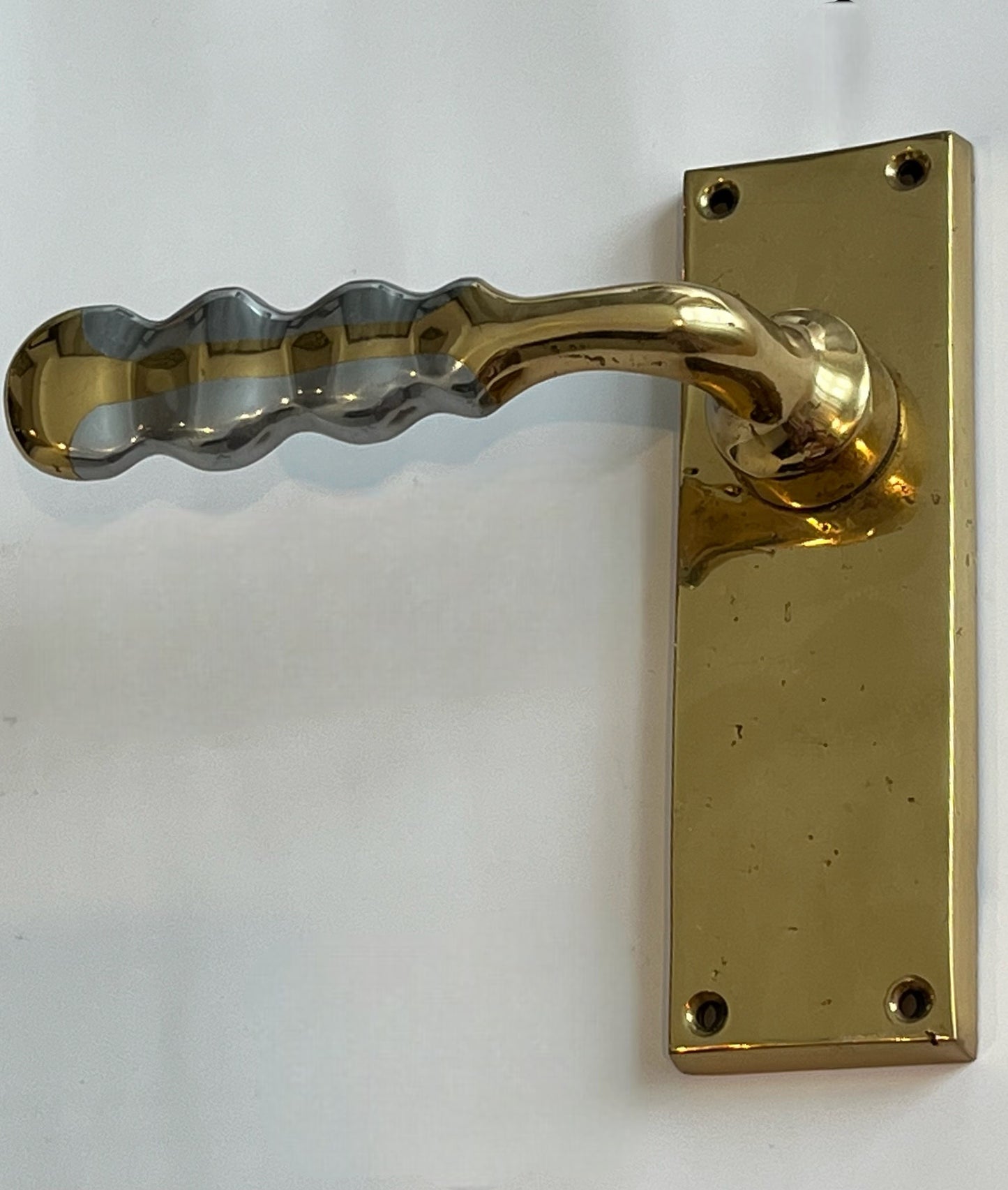 1970’s Brass Door Handle by David Marshall