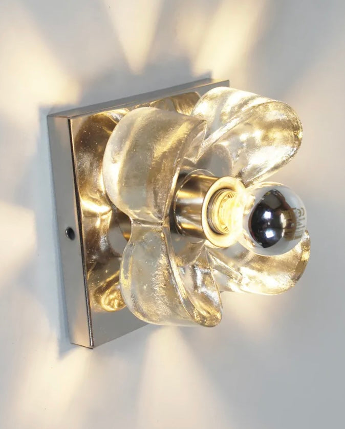 Murano Glass Wall Light by Sische - Six Available