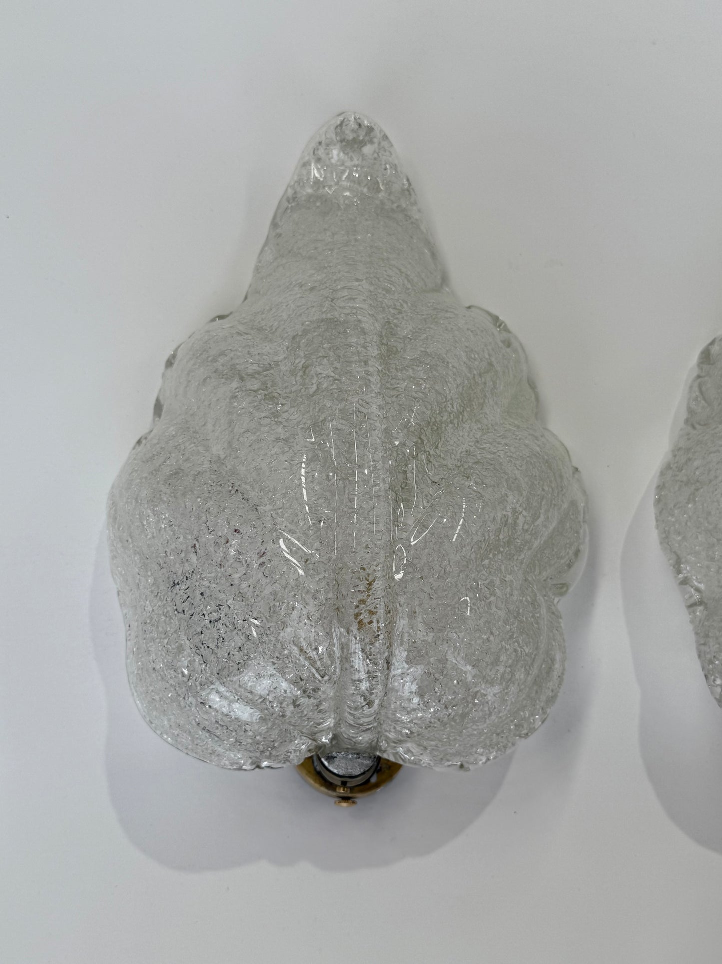 Pair of Foglia Murano Wall Lights