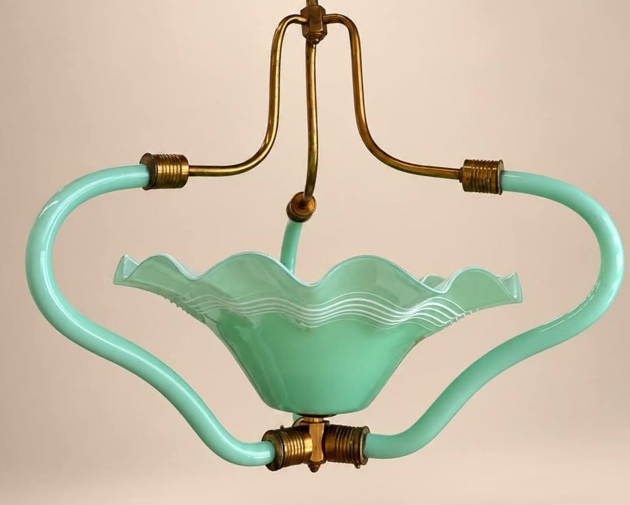 1940’s Barovier & Toso Murano Glass Pendant