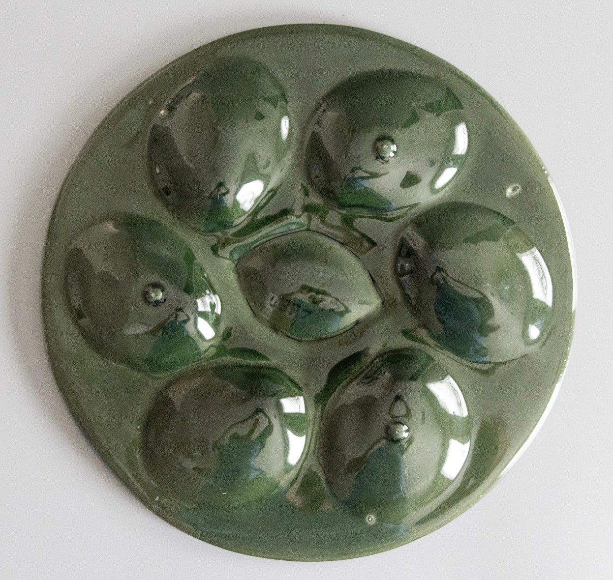 Antique French Ceramic Oyster Plate - 4 Available