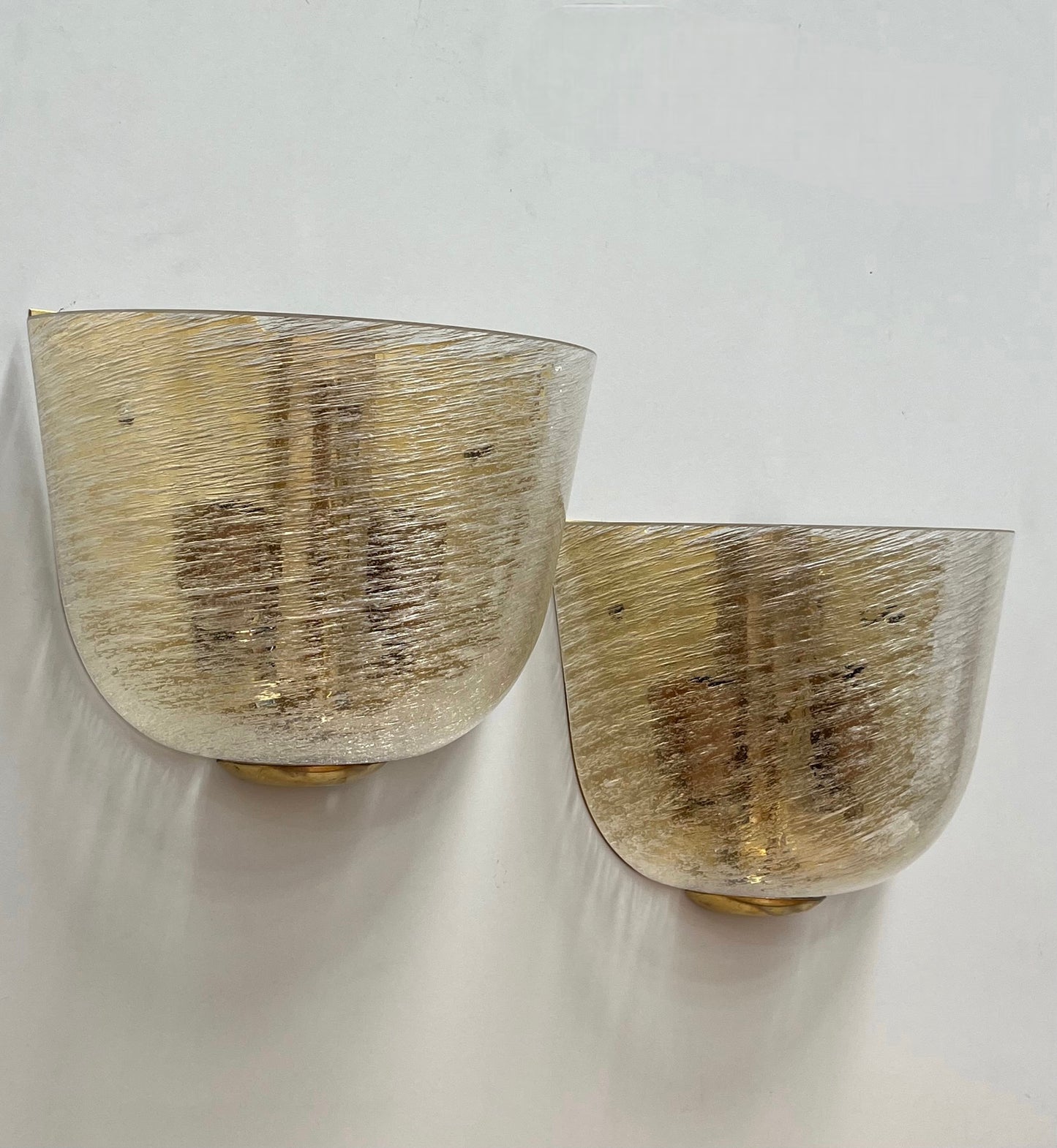 Pair of Murano Wall Lights by De Majo