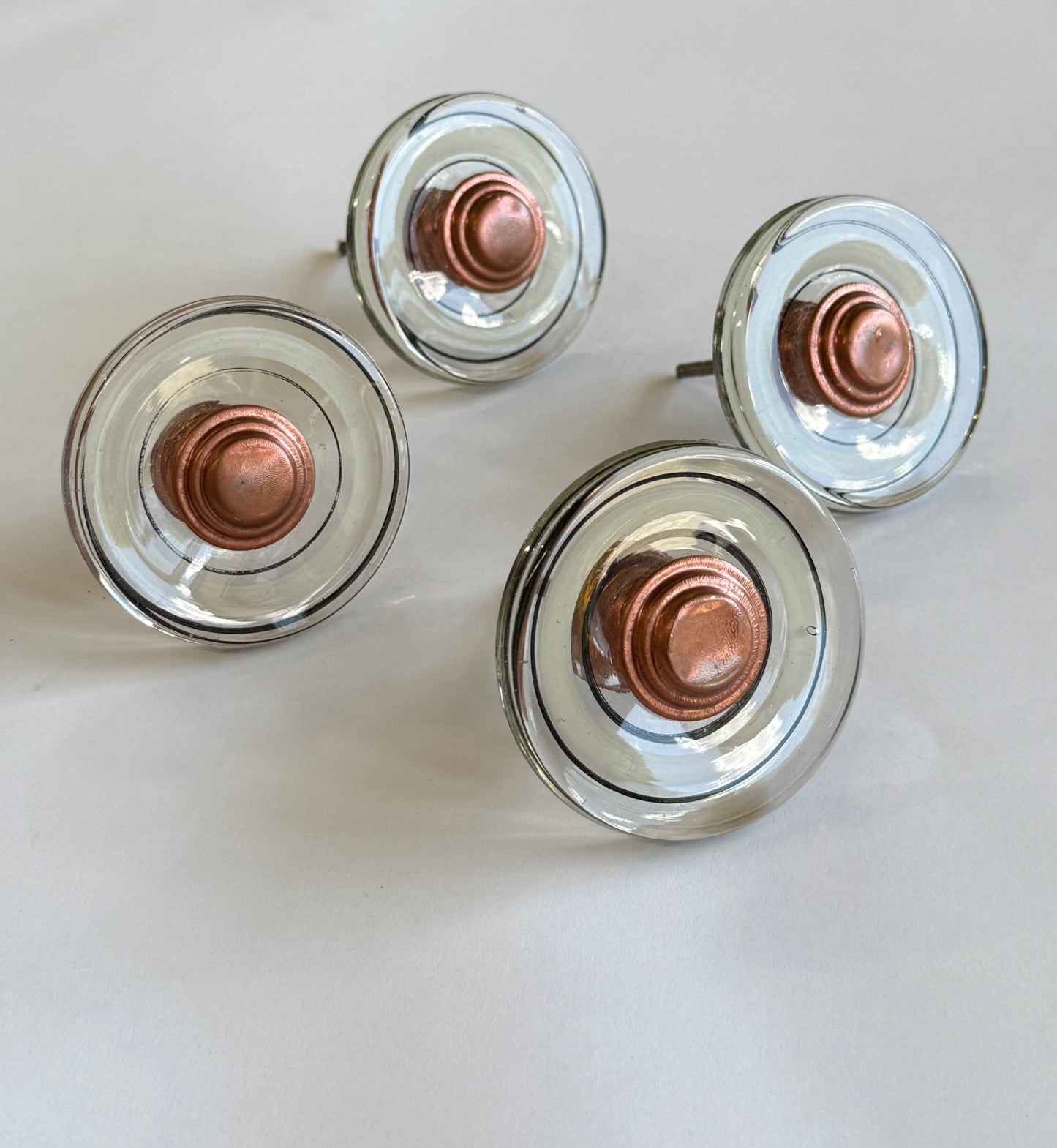 Italian Glass Drawer/Door Pulls - 4 Available