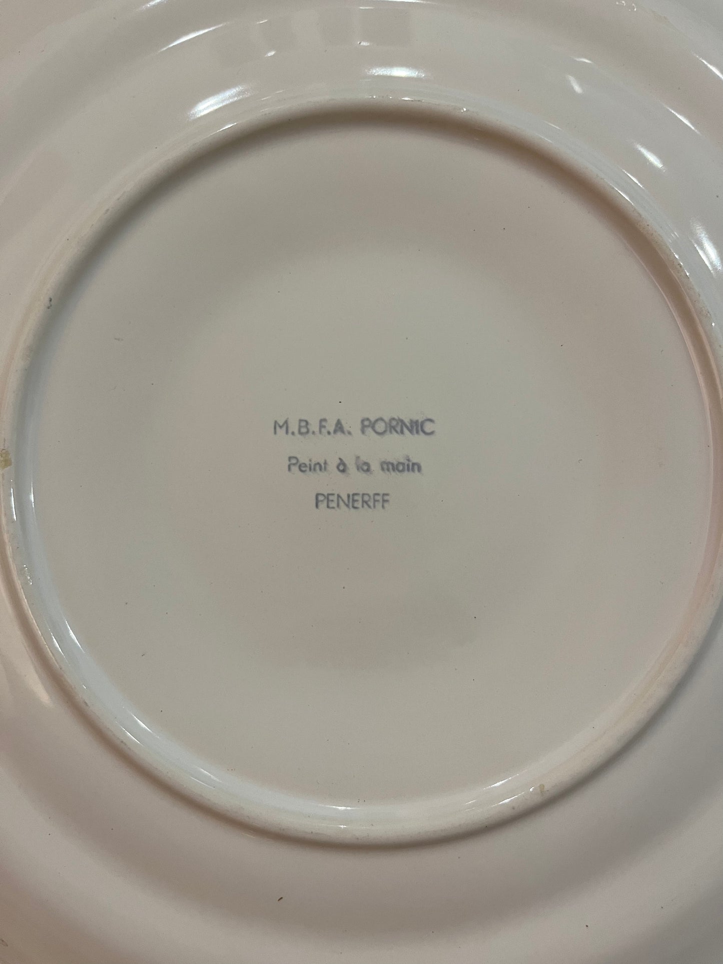 French Ceramic Oyster Plate - Two Available.