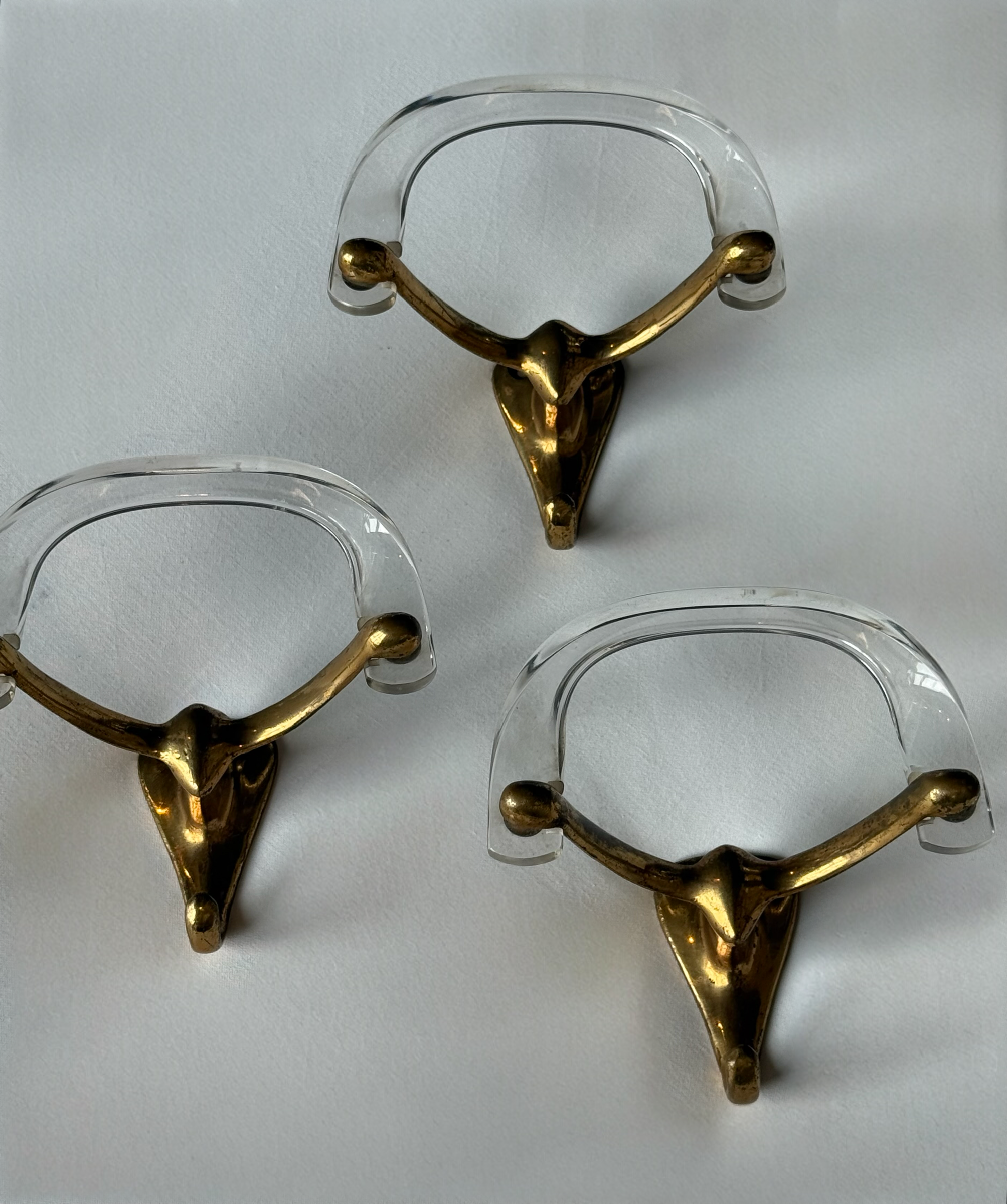 Italian Brass Coat Hook - Three Available