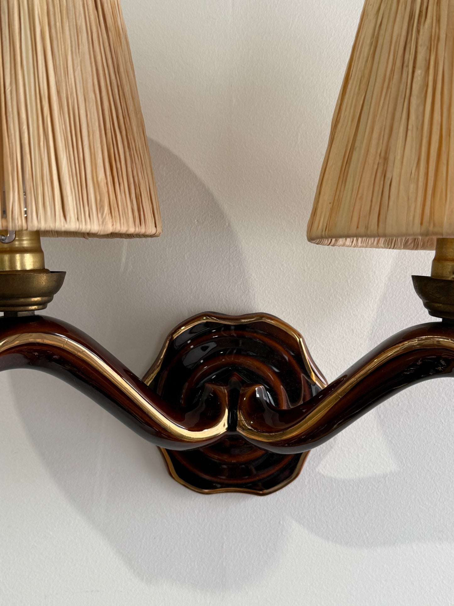 1950’s French Ceramic Wall Light