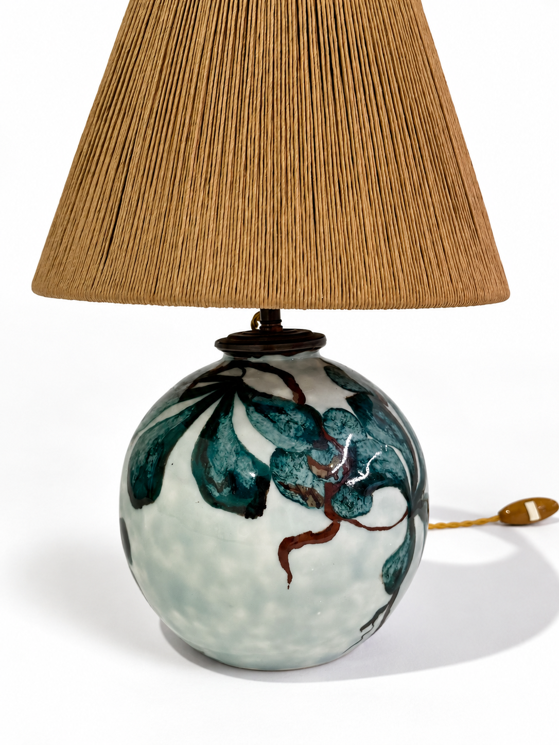Vintage French Ceramic Lamp by Limoges