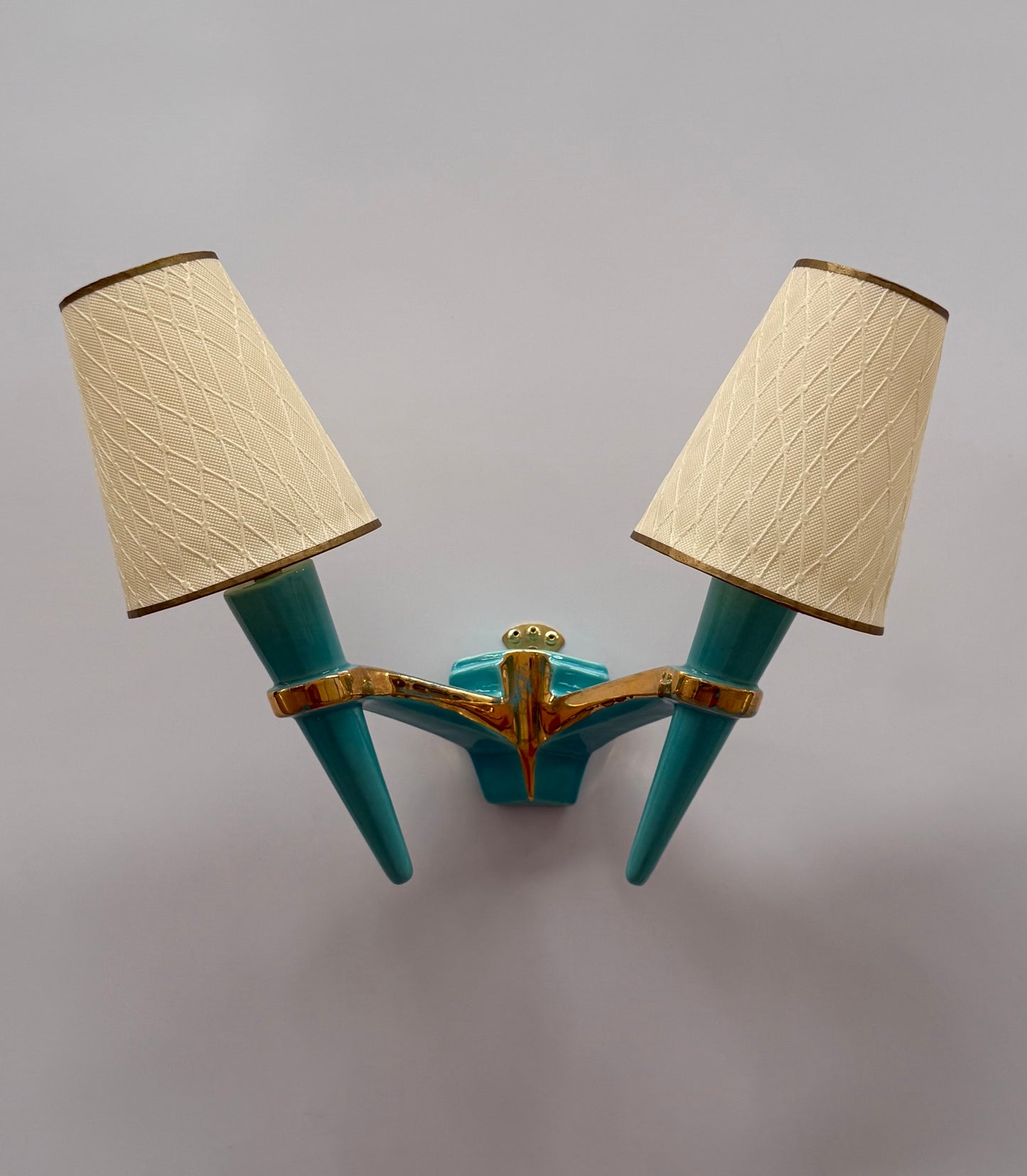 1950’s French Ceramic Wall Light