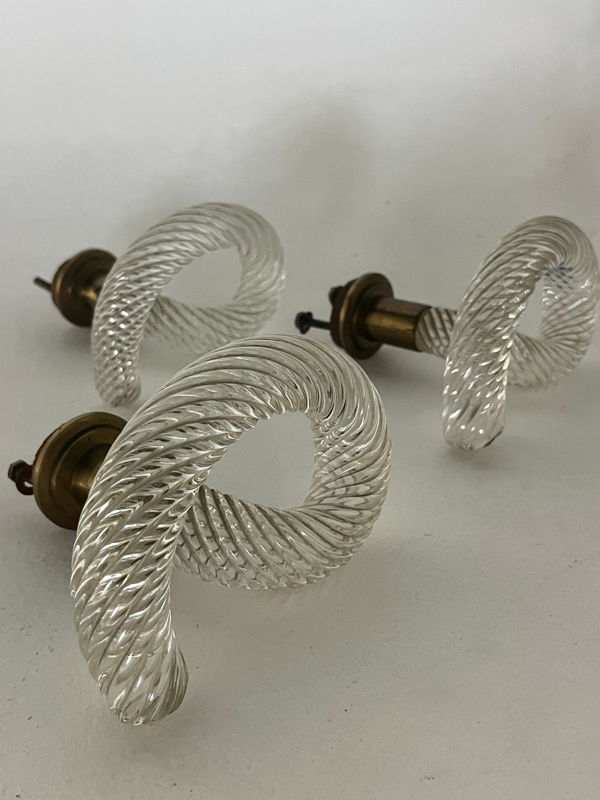 Murano Glass Coat Hook by Venini  - Four Available