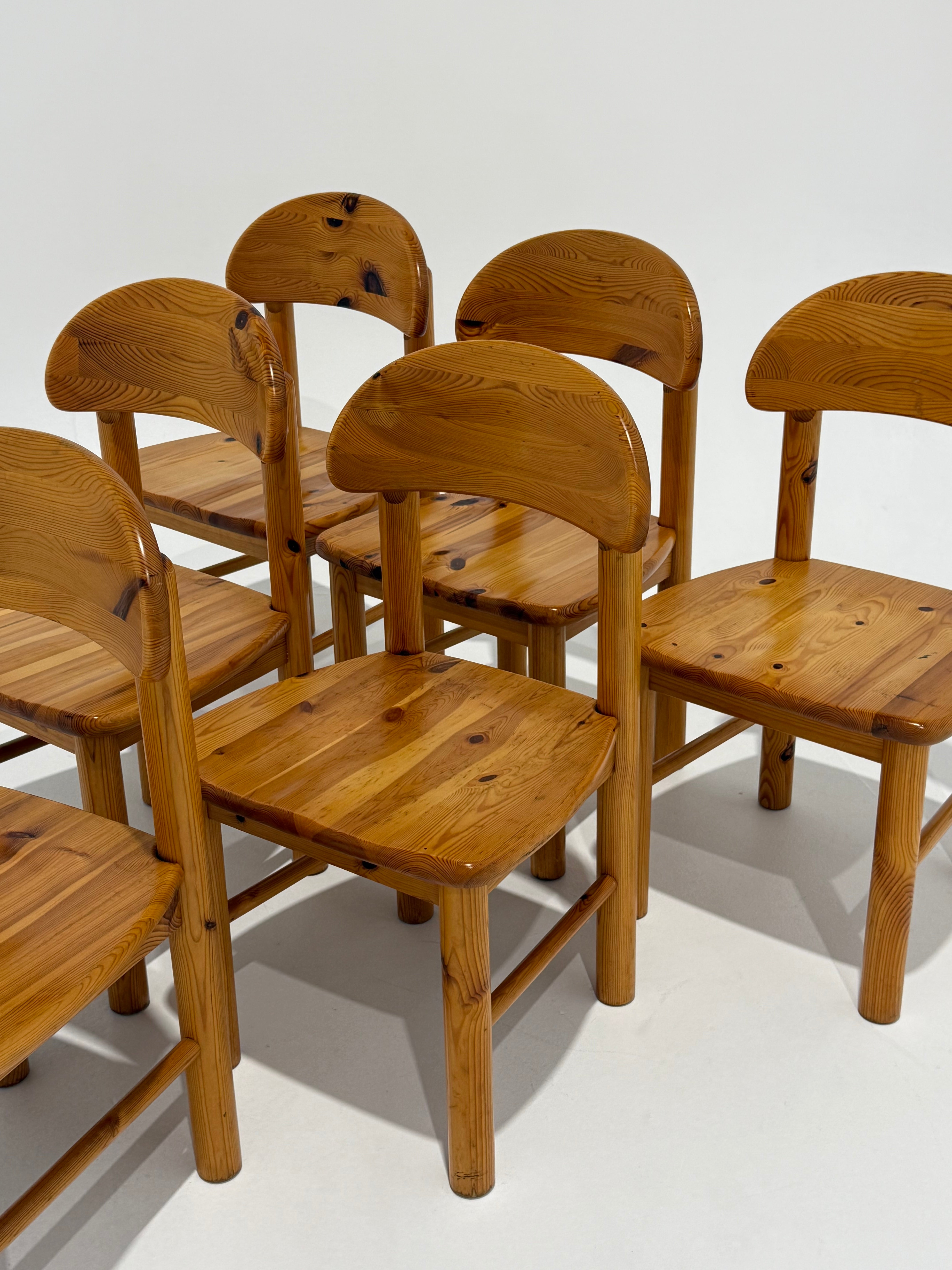 Pine Dining Chair by Rainer Daumiller - 6 Available