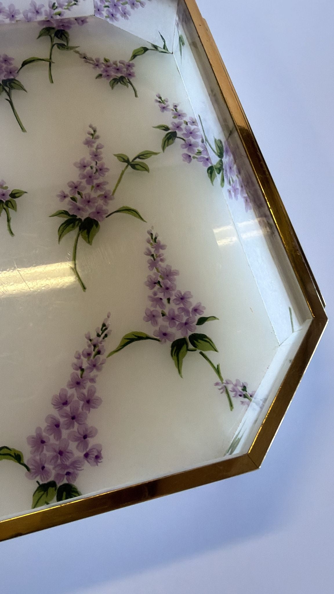 PRE-ORDER: Italian Floral Perspex Tray