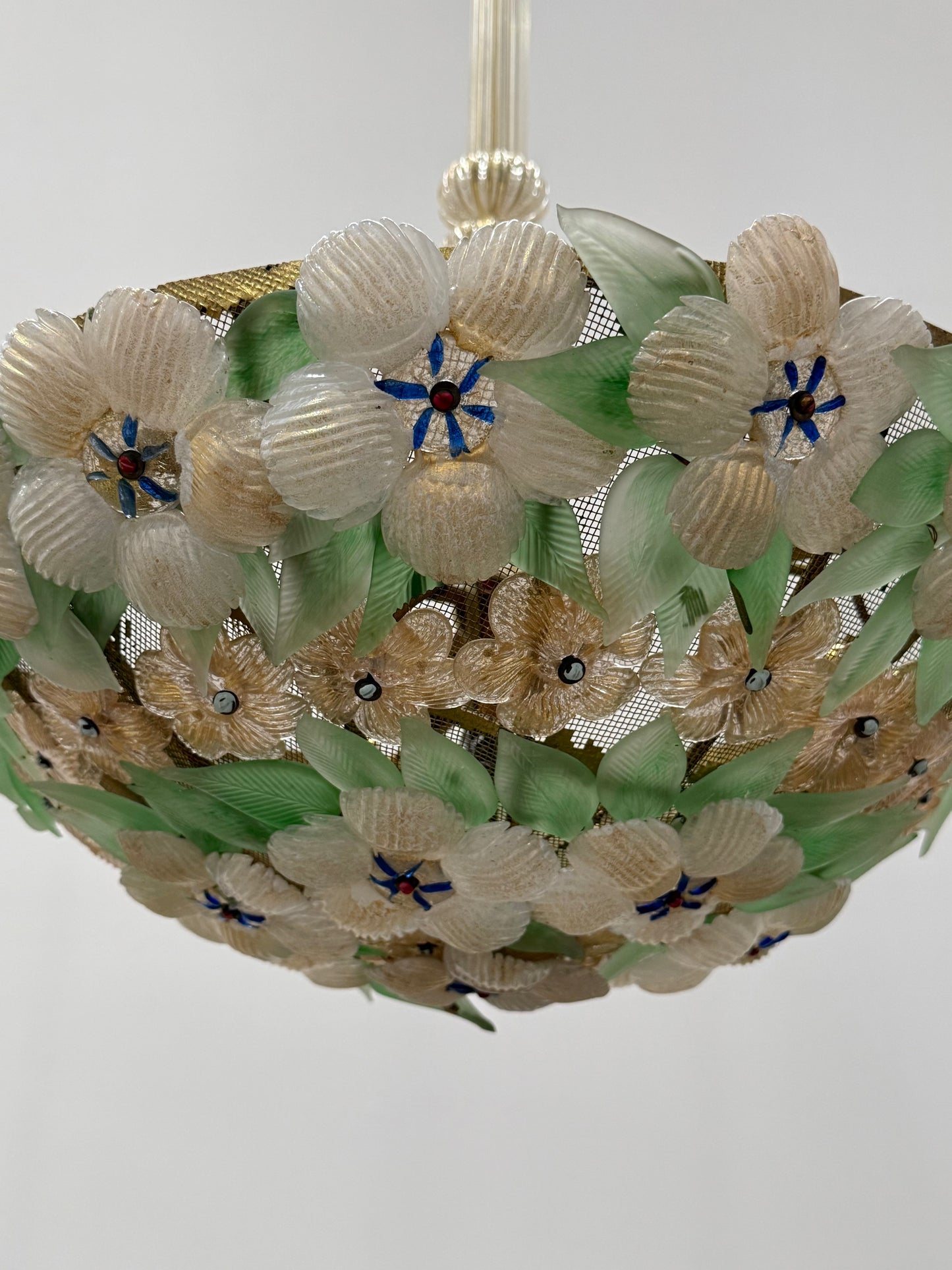 Floral Pendant Light by Barovier & Toso, 1950’s