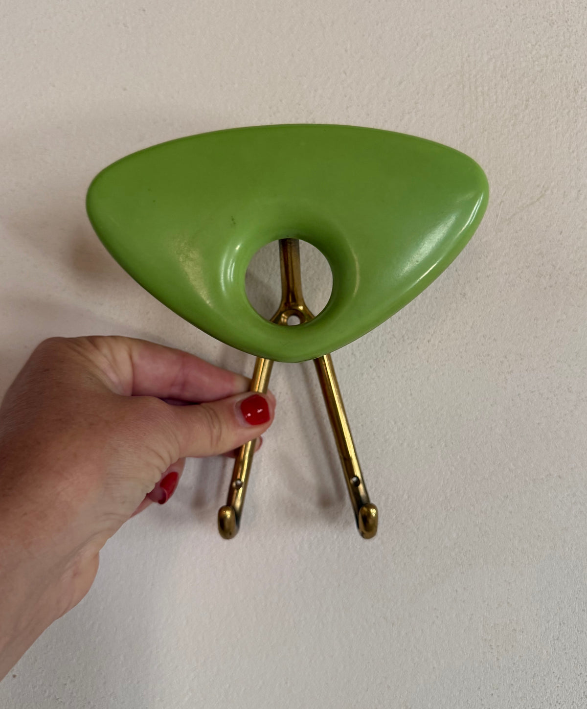 Vintage Italian Resin Coat Hook