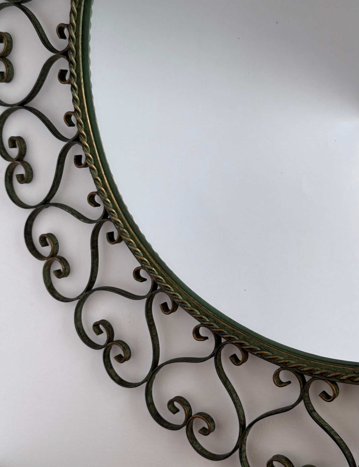 French Wrought Iron Mirror