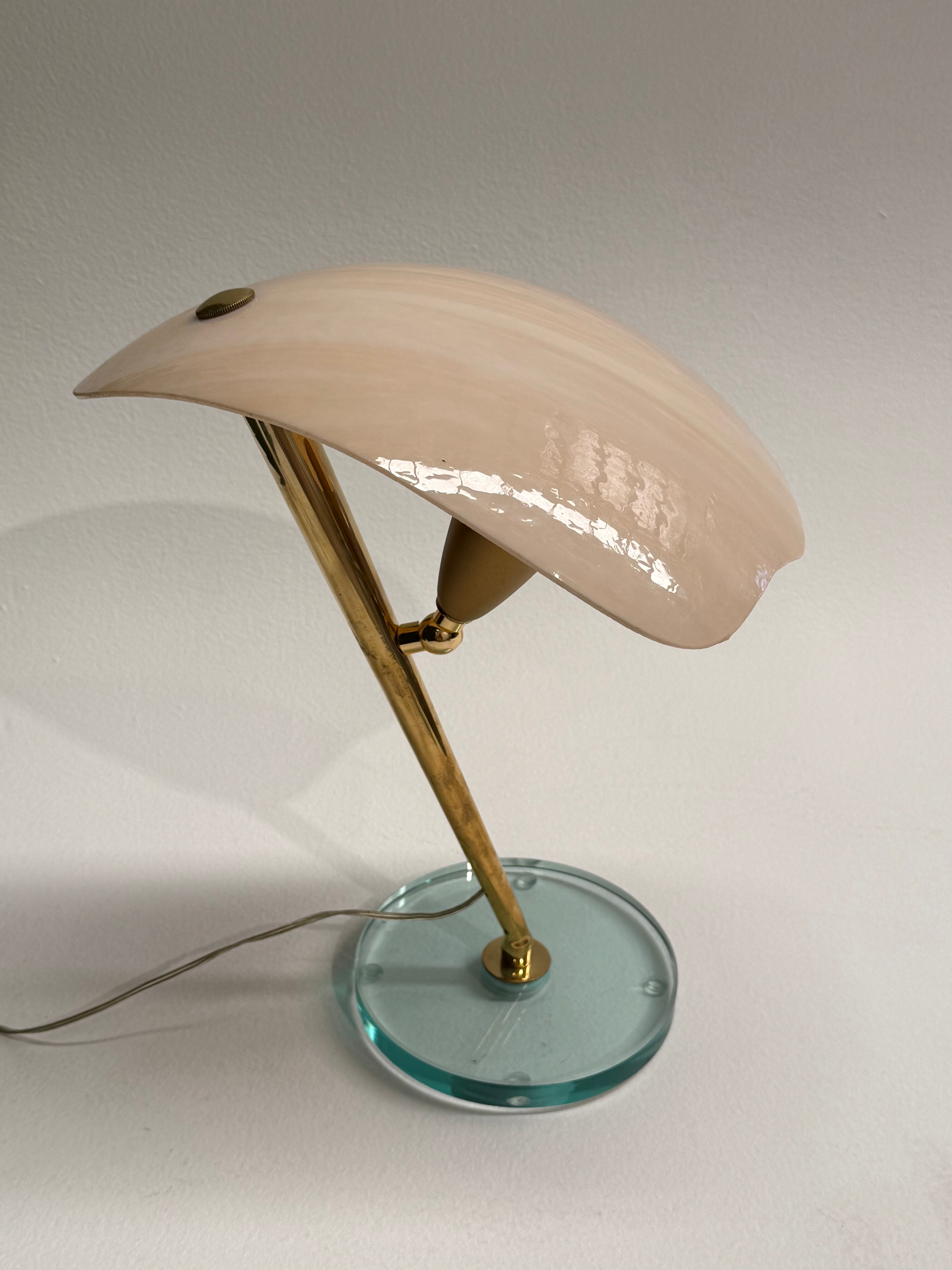 Italian Glass Table Lamp - Two Available