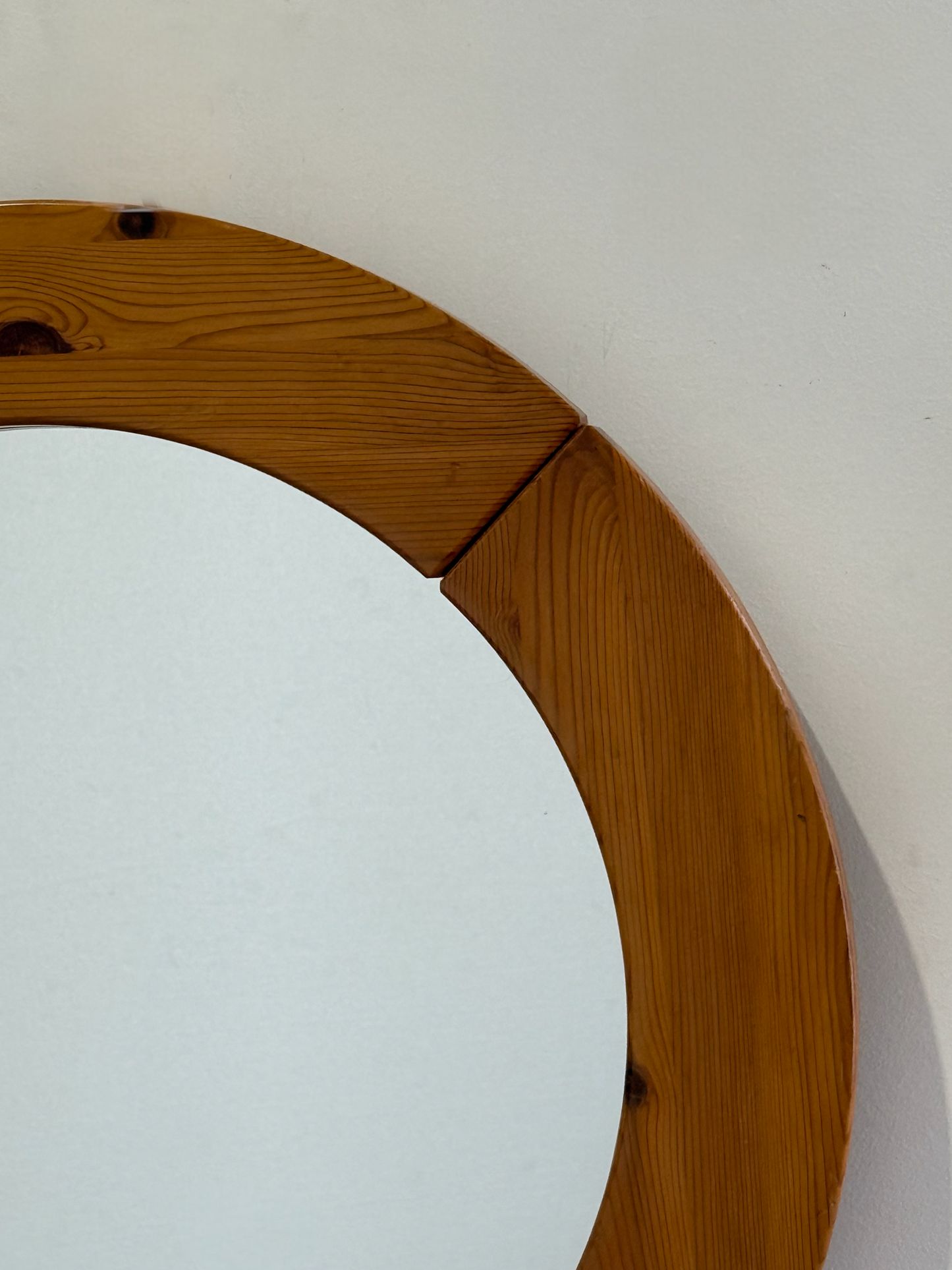 Vintage French Pine Mirror