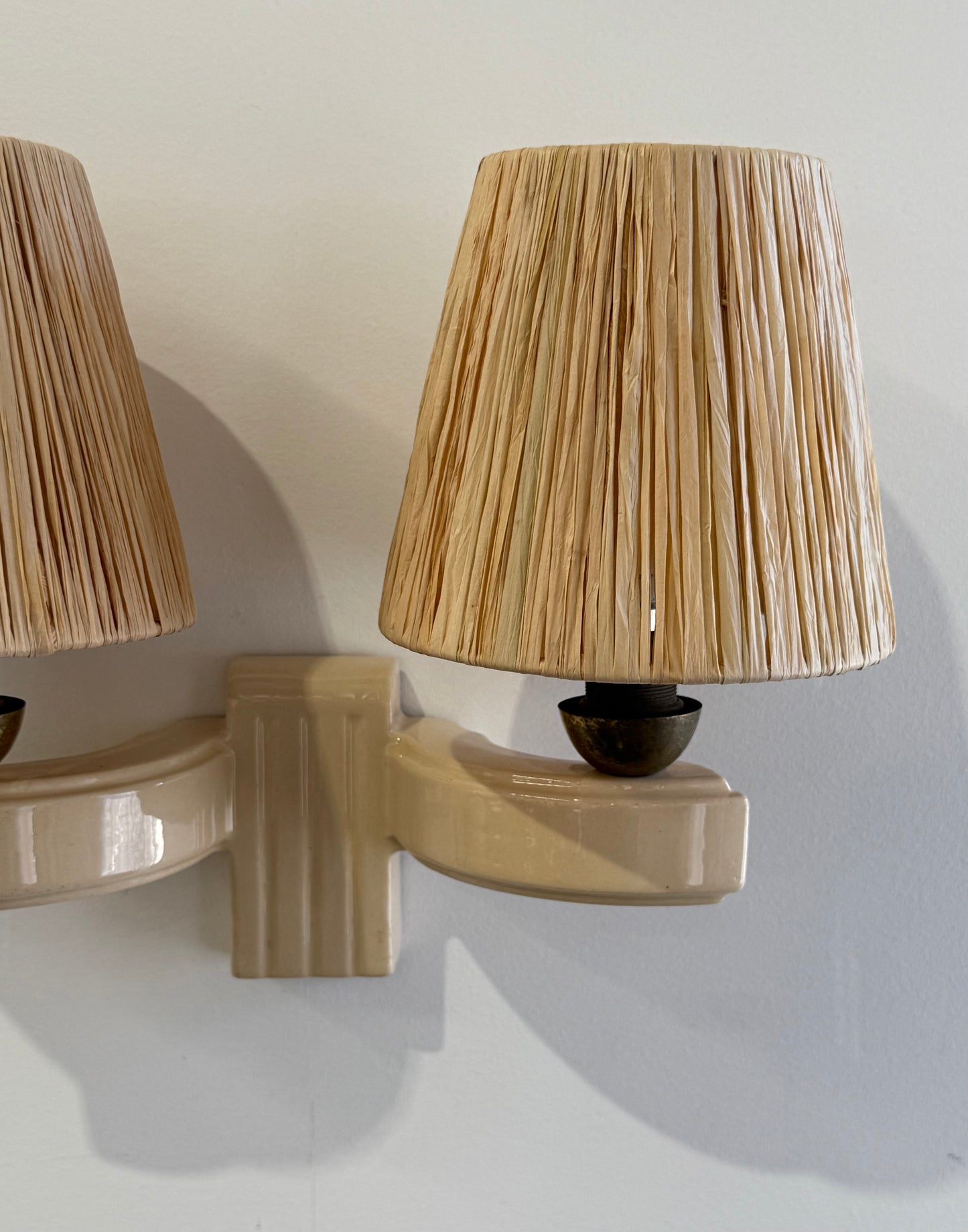 1950’s French Ceramic Wall Light