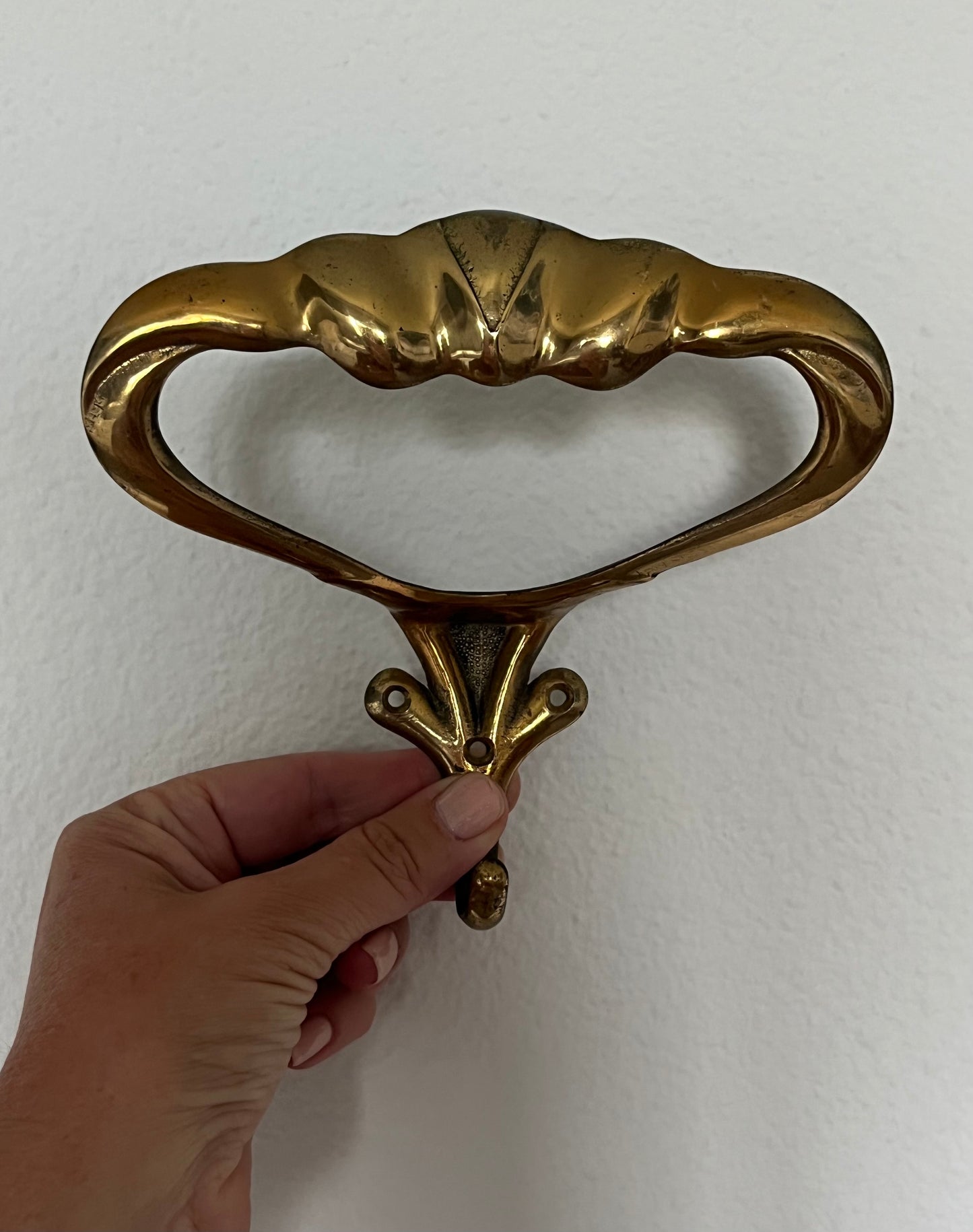 Italian Brass Wall Hook - Three Available