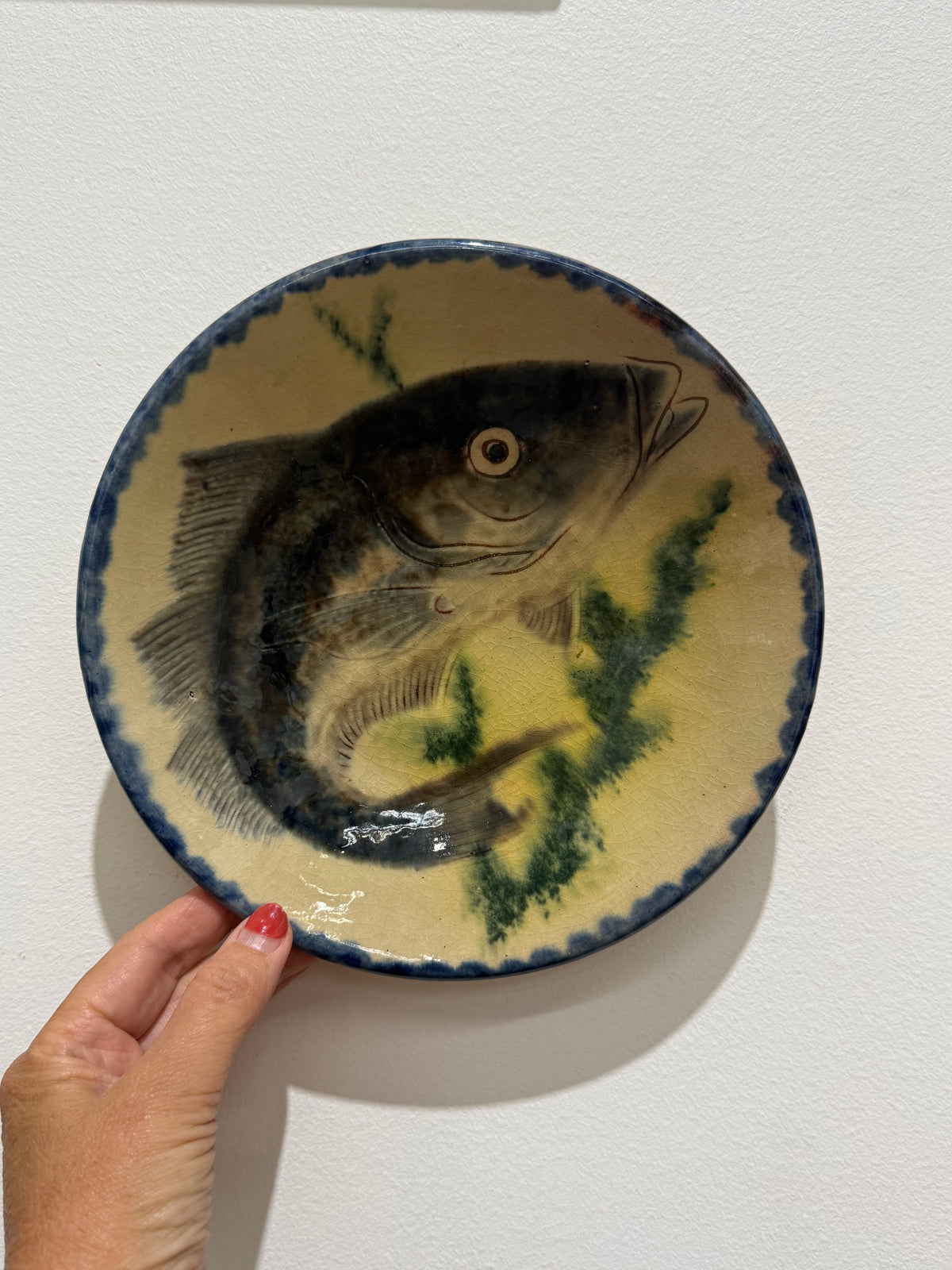 Spanish Ceramic Wall Plate by Puigdemont