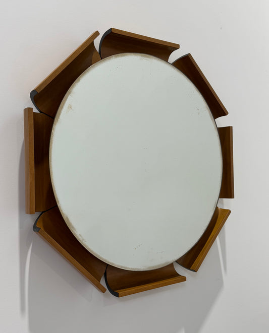 1950’s Italian Rosewood Mirror by ISA Bergamo
