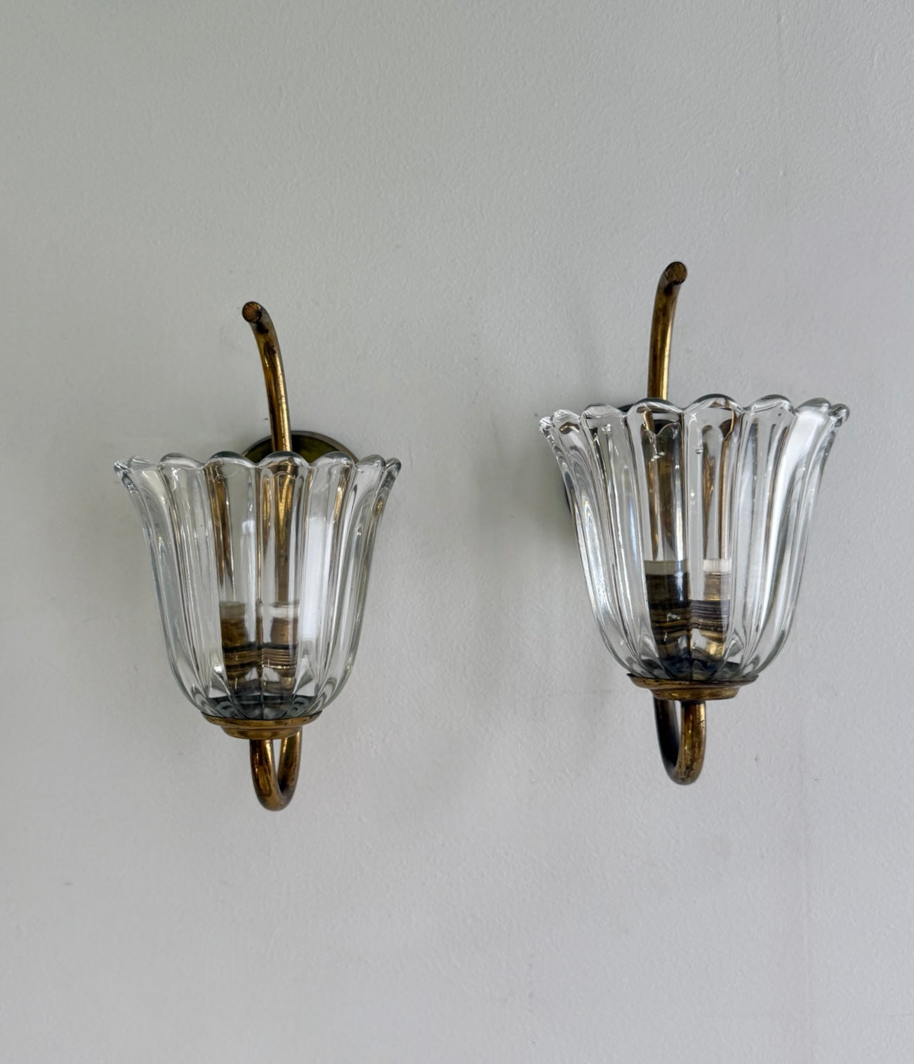 Pair of Murano Wall Lights by Barovier