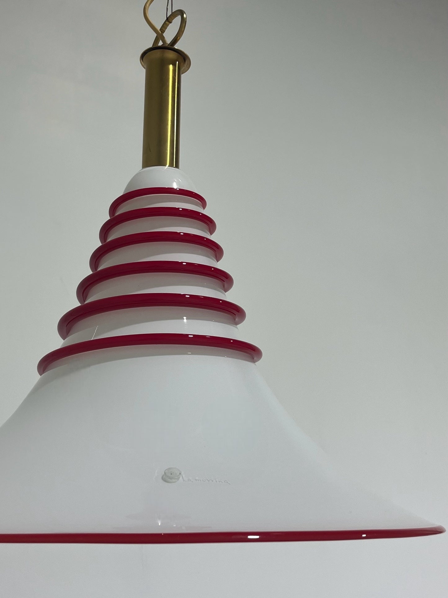 Large Murano Cone Pendant Light by La Murrina