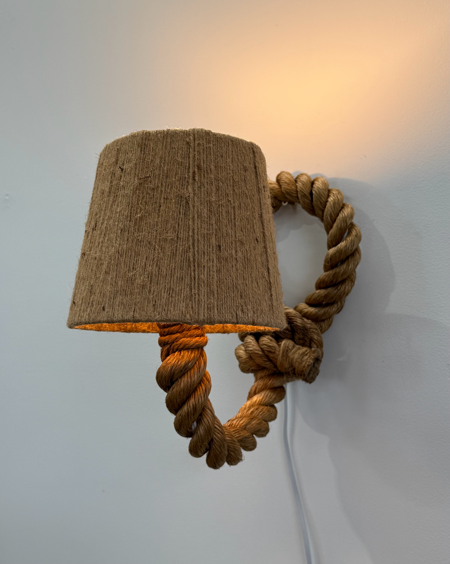 French Rope Wall Light by Audoux Minet