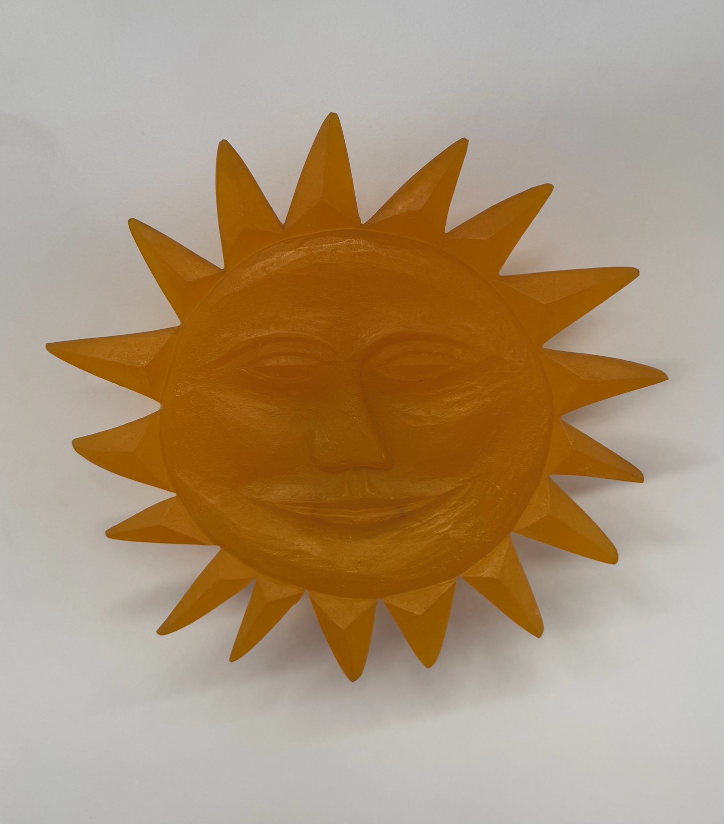 Vintage French Resin Sun Wall Light