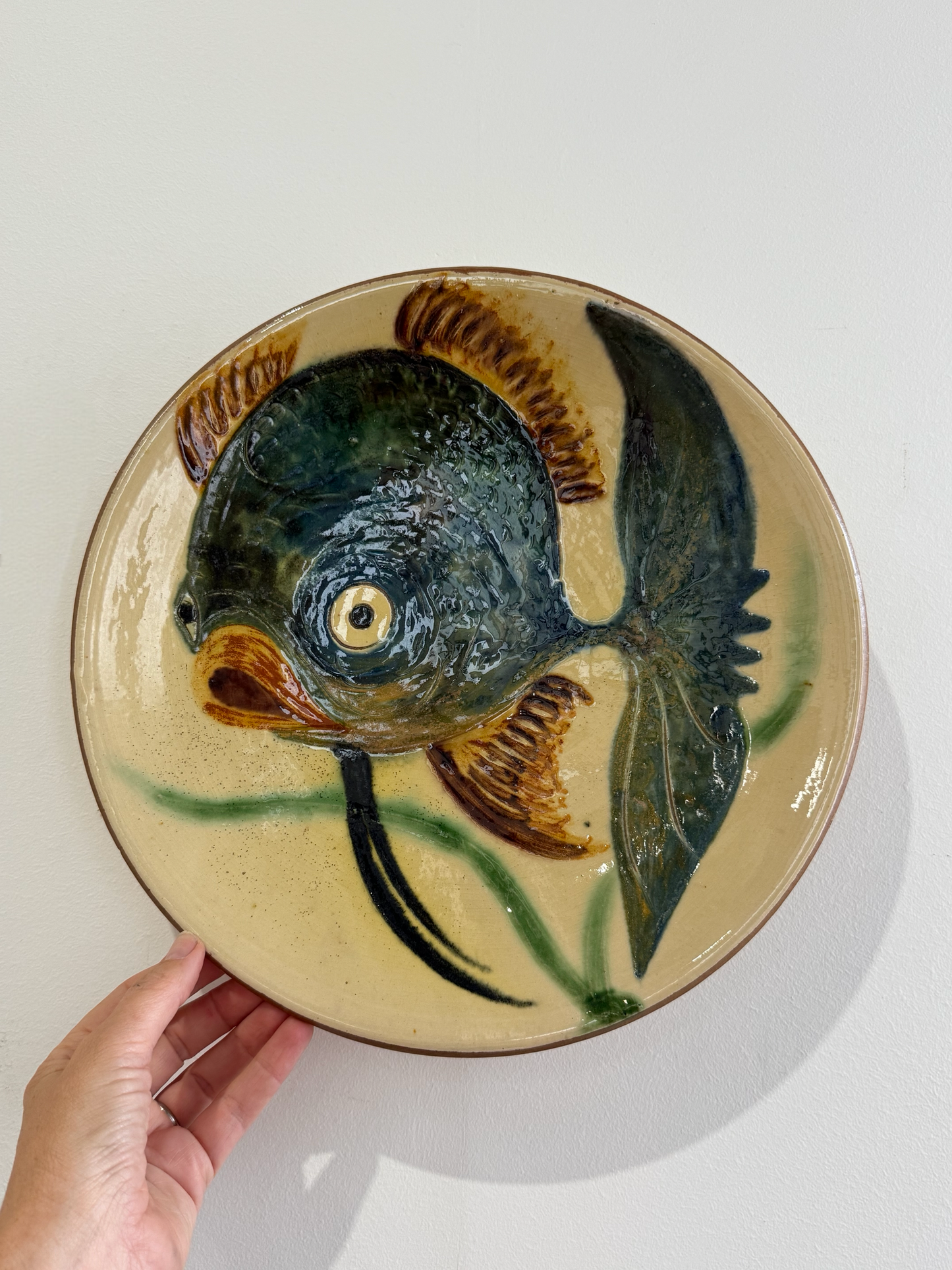 Spanish Ceramic Wall Plate by Puigdemont