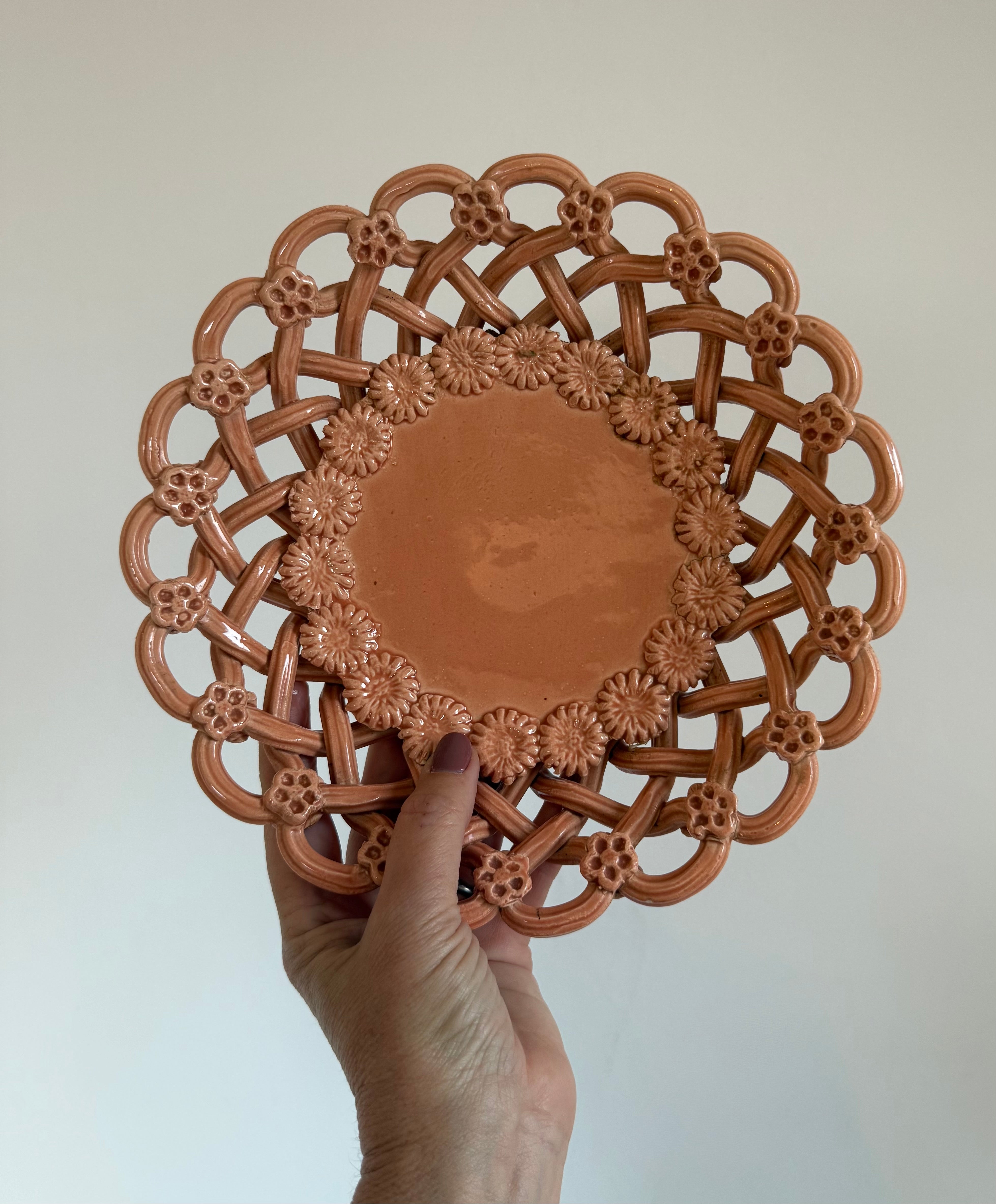 1960’s French Ceramic Pichon Basket