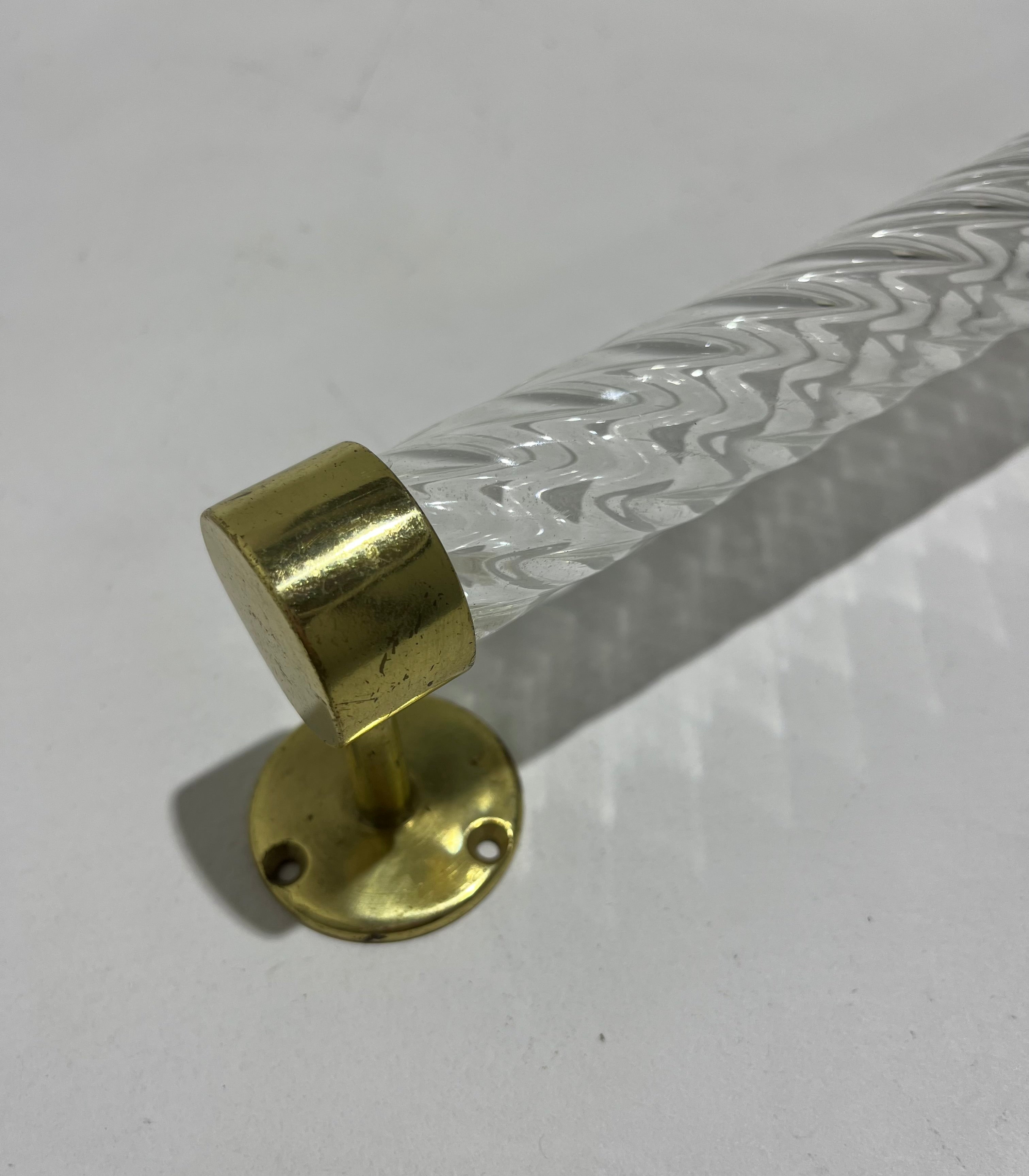 Italian Murano Glass Towel Rail / Handle