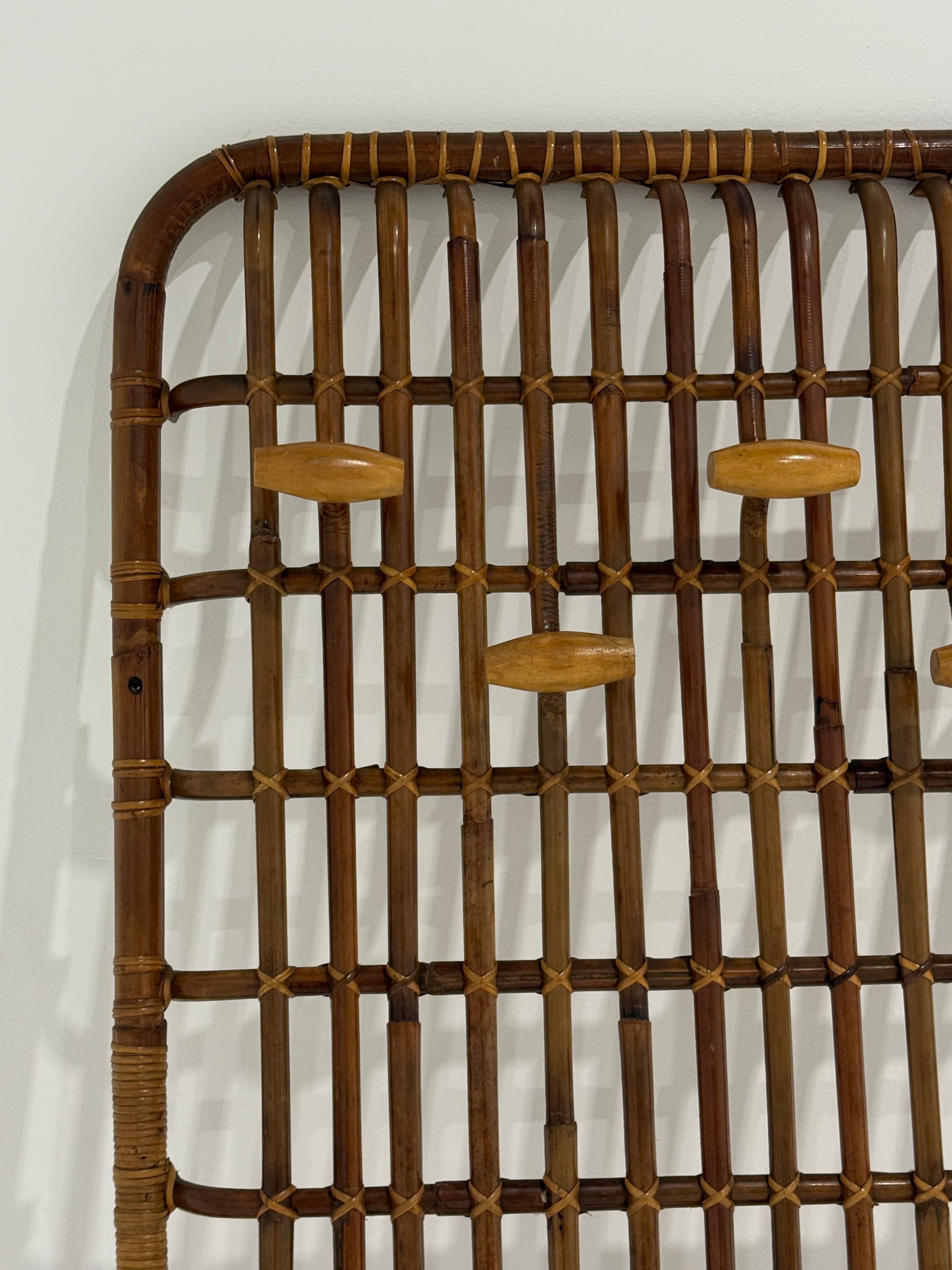 Italian Bamboo Coat Rack by Bonacina