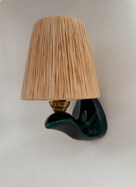 1950’s French Ceramic Wall Light