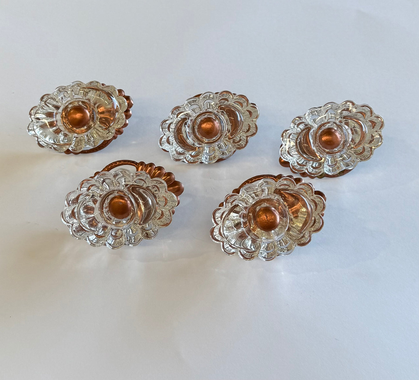 Italian Glass Drawer/Door Pulls - 1 Available