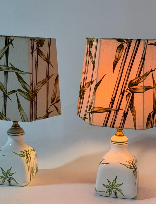 Pair of Italian Ceramic Lamps by Studio Smania